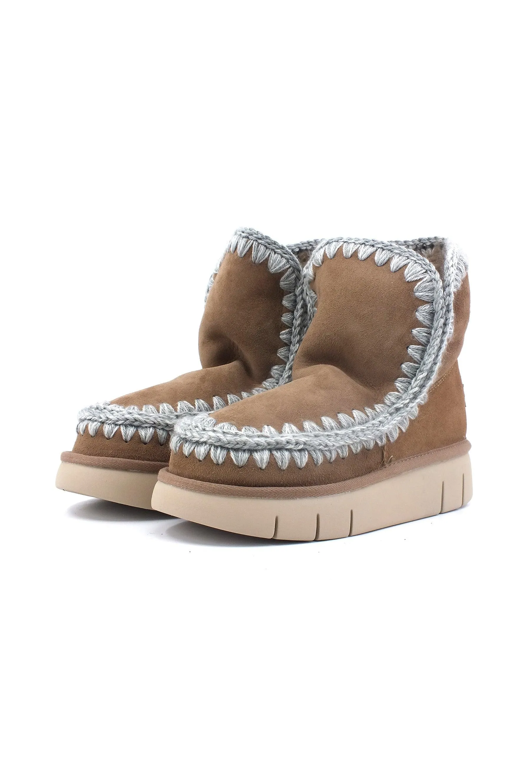 MOU Eskimo Bounce Stivaletto Pelo Donna Dark Stone Marrone MU.FW531002A