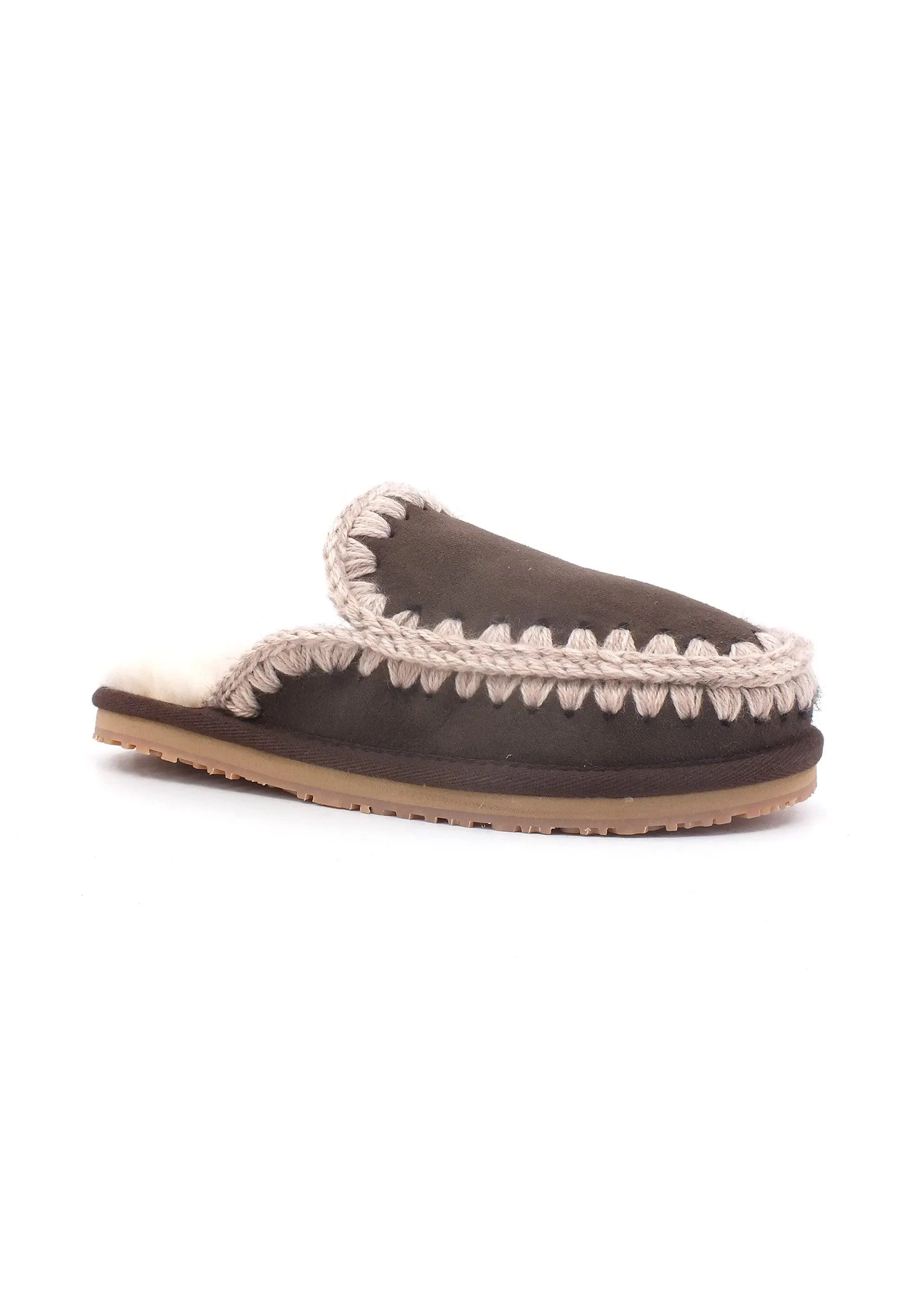 MOU Full Eskimo Ciabatta Pelo Donna Mocha MU.FW161007A