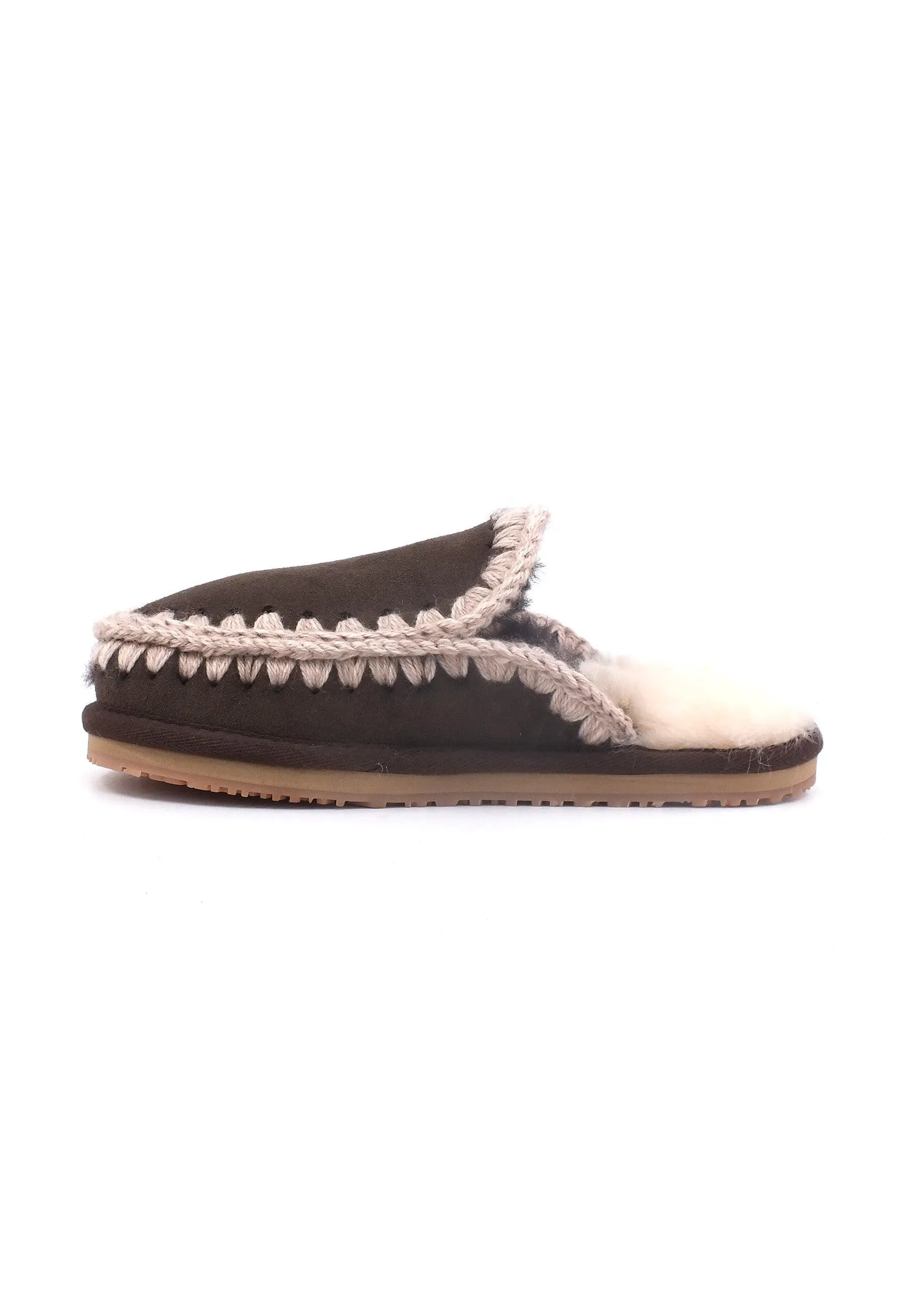 MOU Full Eskimo Ciabatta Pelo Donna Mocha MU.FW161007A