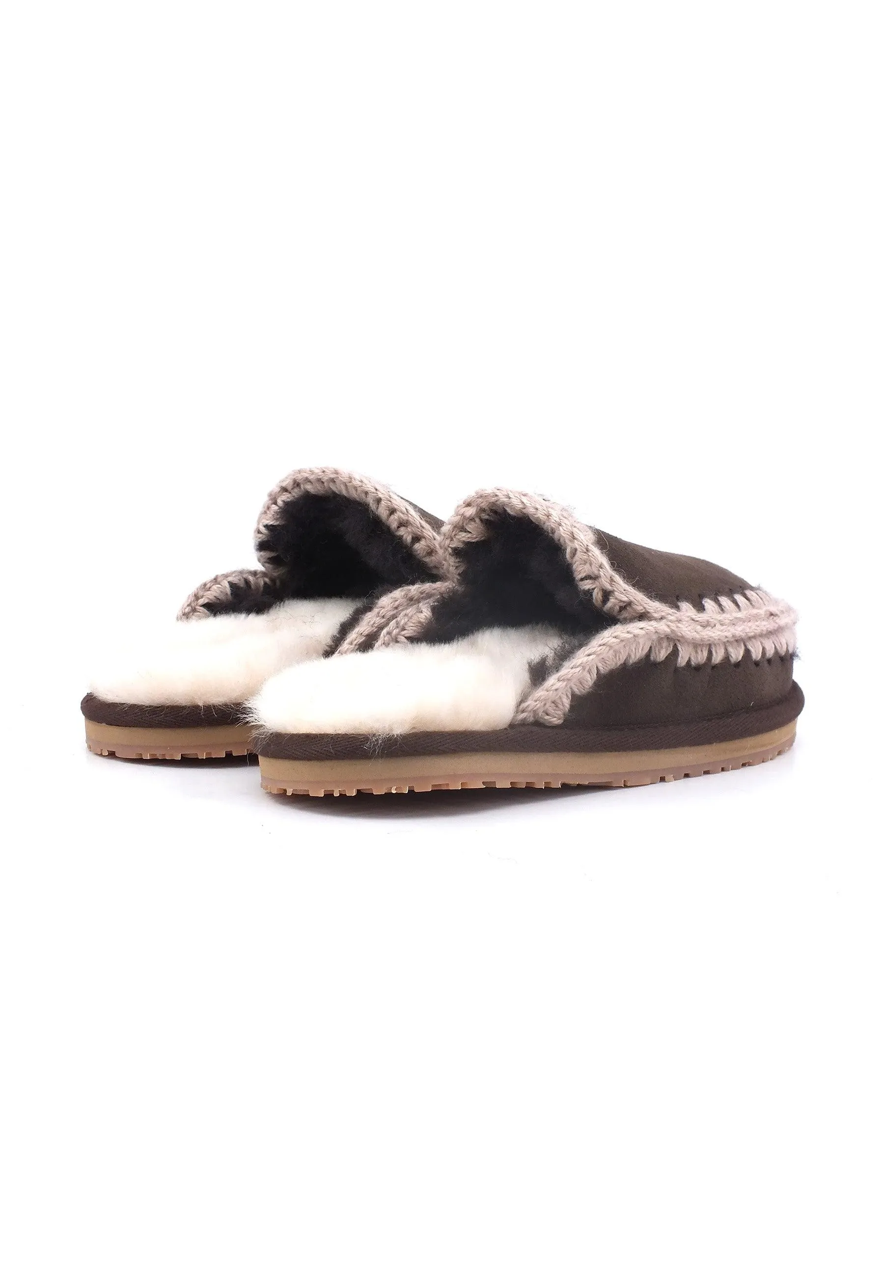 MOU Full Eskimo Ciabatta Pelo Donna Mocha MU.FW161007A