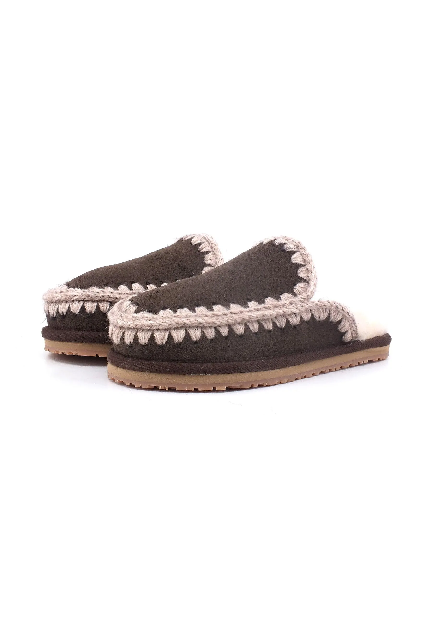 MOU Full Eskimo Ciabatta Pelo Donna Mocha MU.FW161007A
