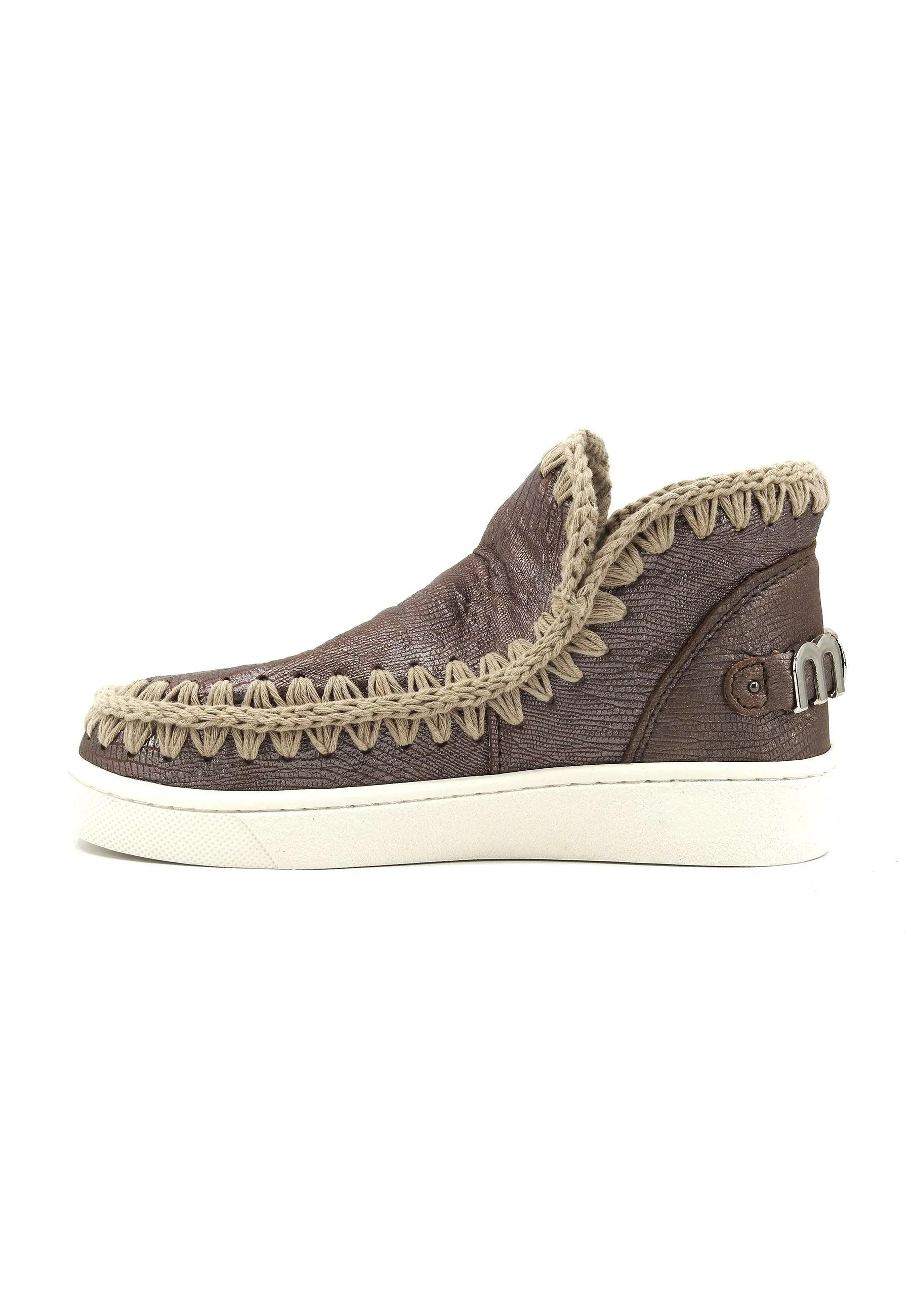 MOU Summer Eskimo Stivaletto Donna Metallic Lizard Gun MU.SW211001C