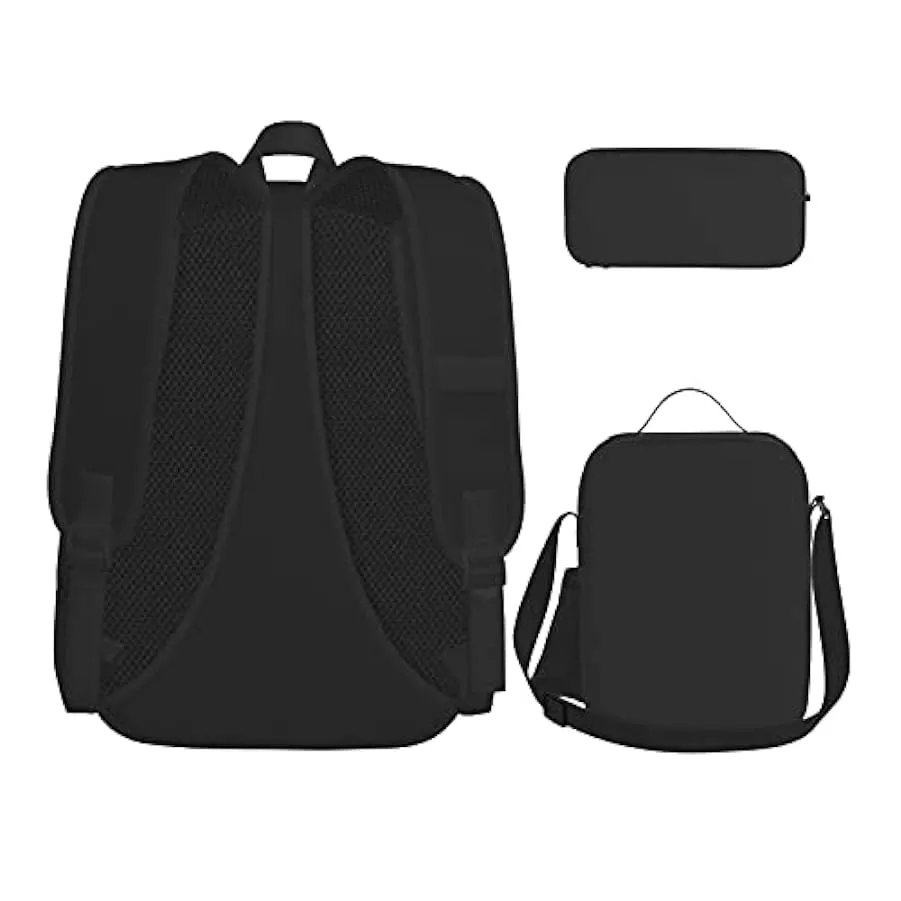 MQGMZ blu Pallavolo Stampa Grande Capacità Bookbag e Matita Bundle Leggero Laptop Pencil Case isolato Lunch Bag 160046168