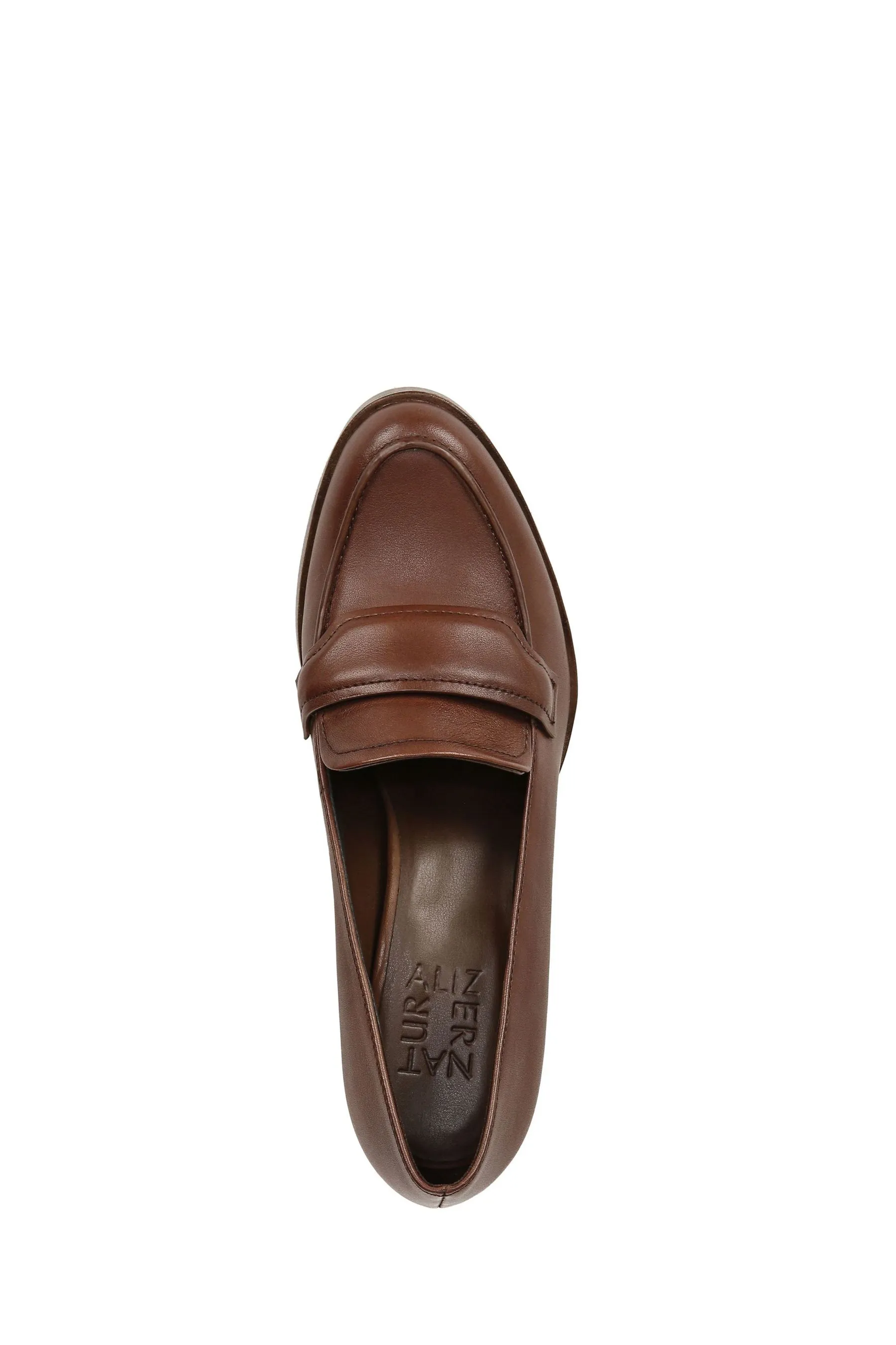 Naturalizer - Genn Amble - Marrone di vernice senza lacci - Scarpe in pelle