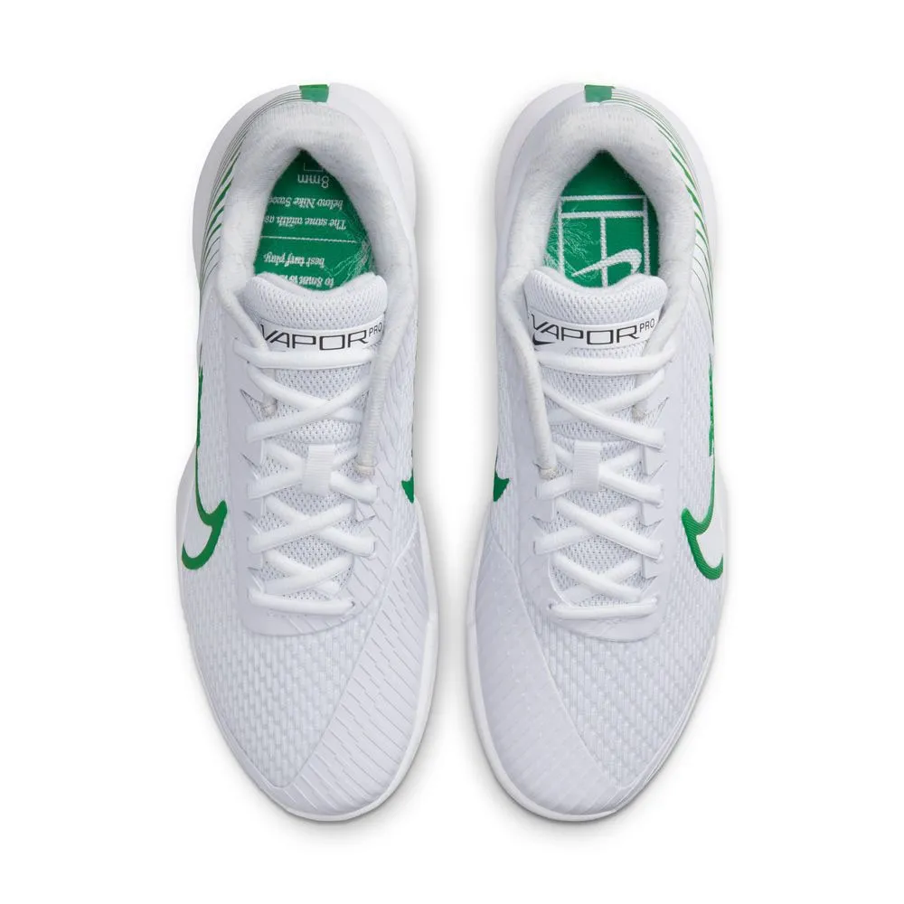 Nike Zoom Vapor Pro 2 Hc Bianco Verde - Scarpe Da Tennis Uomo