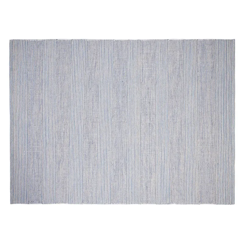 Novità Home Tappeto Disegual melange' lana e cotone, azzurro,grigio,verde
