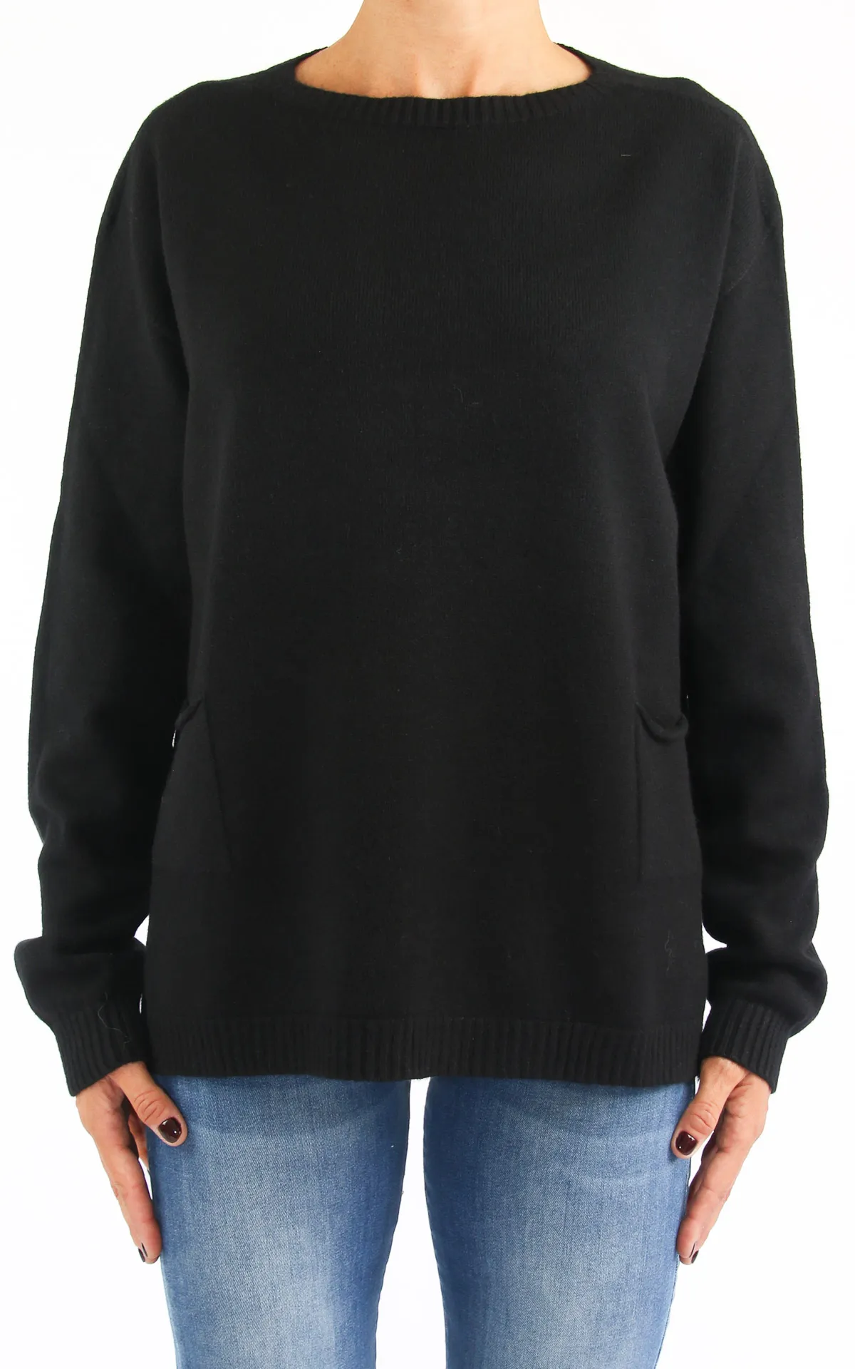 Off-On – maglia con taschino – nero