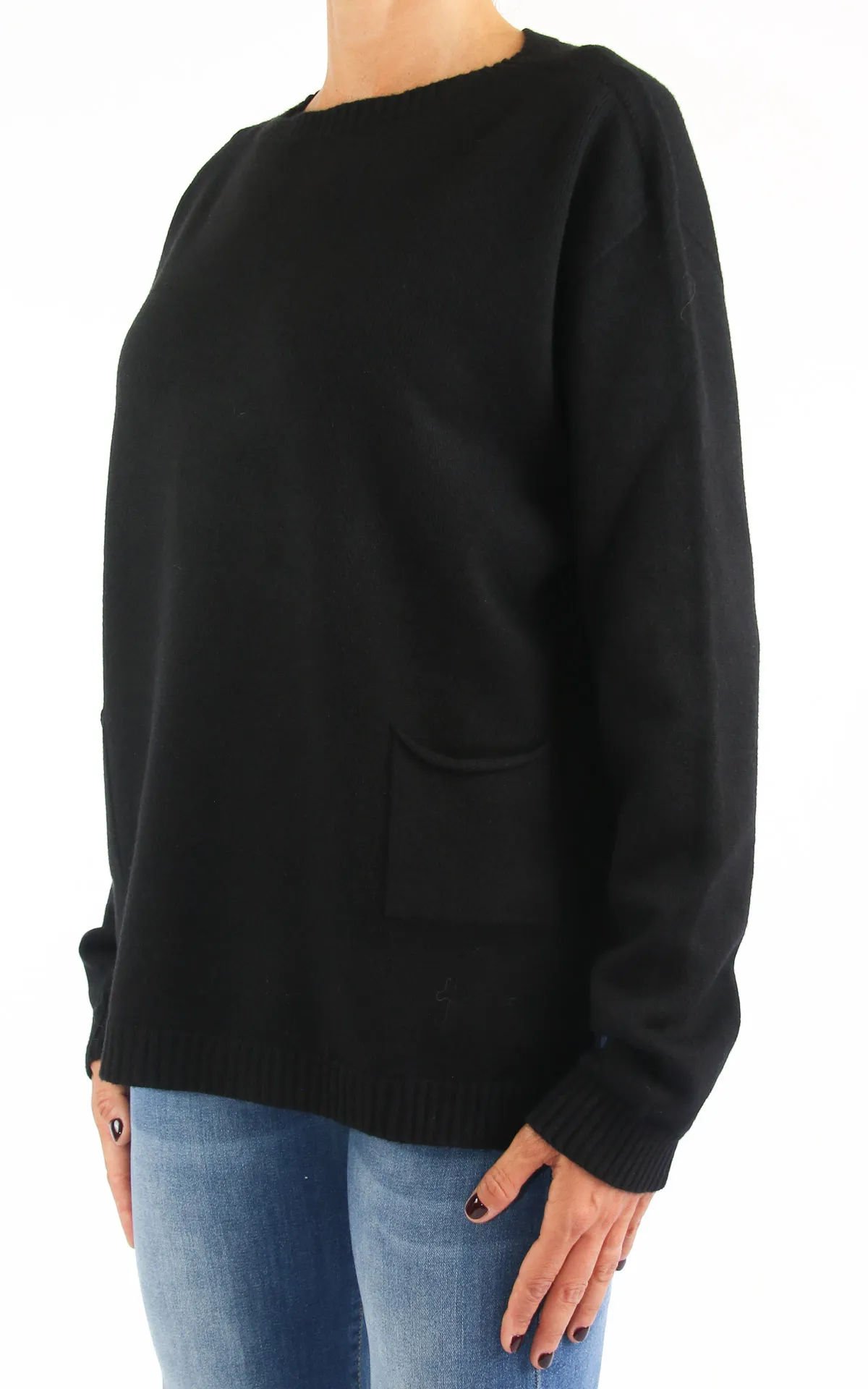 Off-On – maglia con taschino – nero