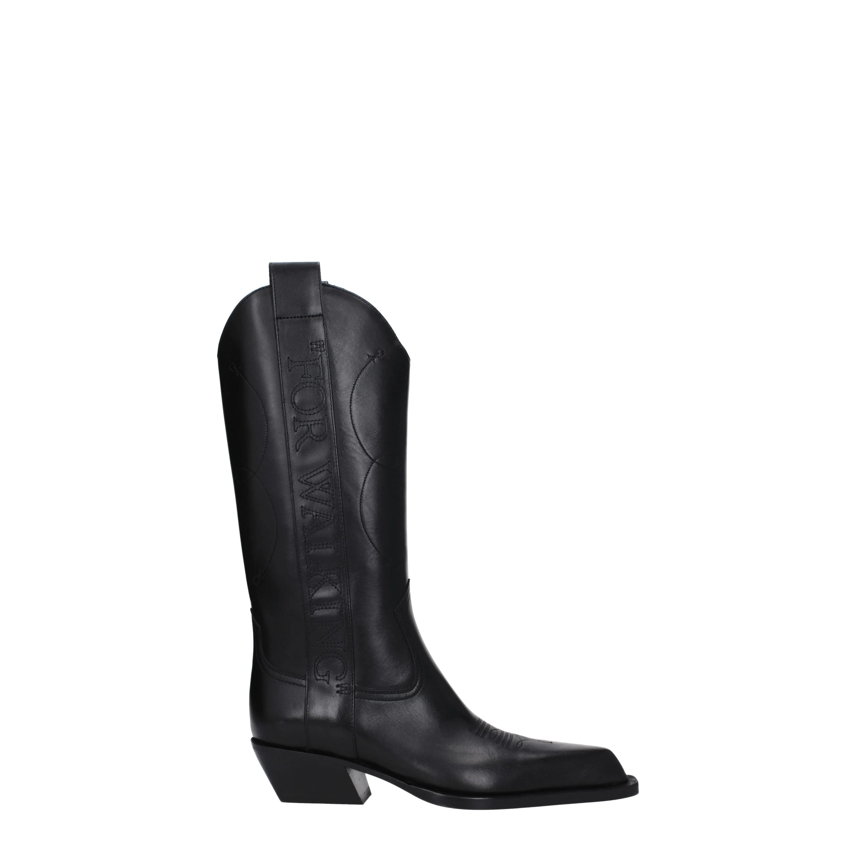 Off-White Stivali Donna Pelle Nero