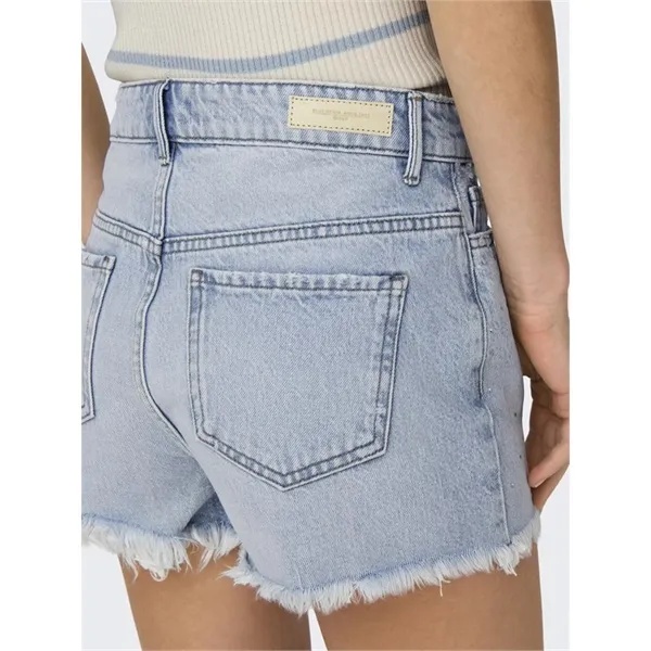 ONLY Shorts in denim con strass