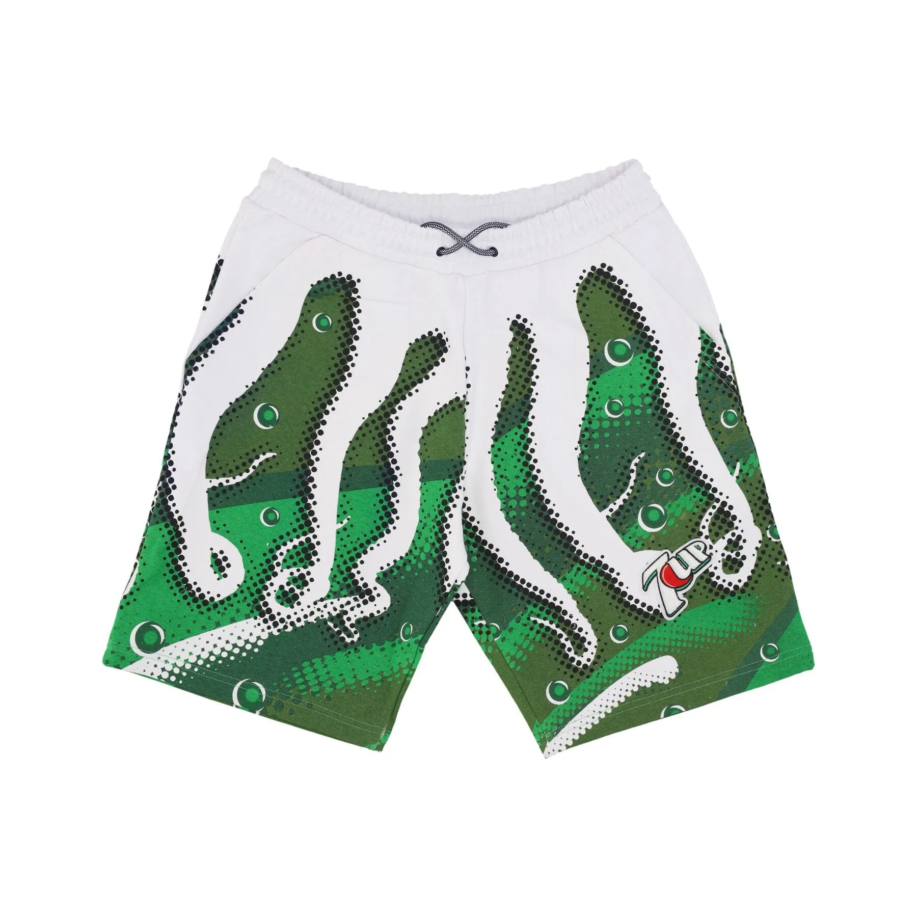 Pantalone Corto Tuta Uomo Swirl Sweatshort X 7up White