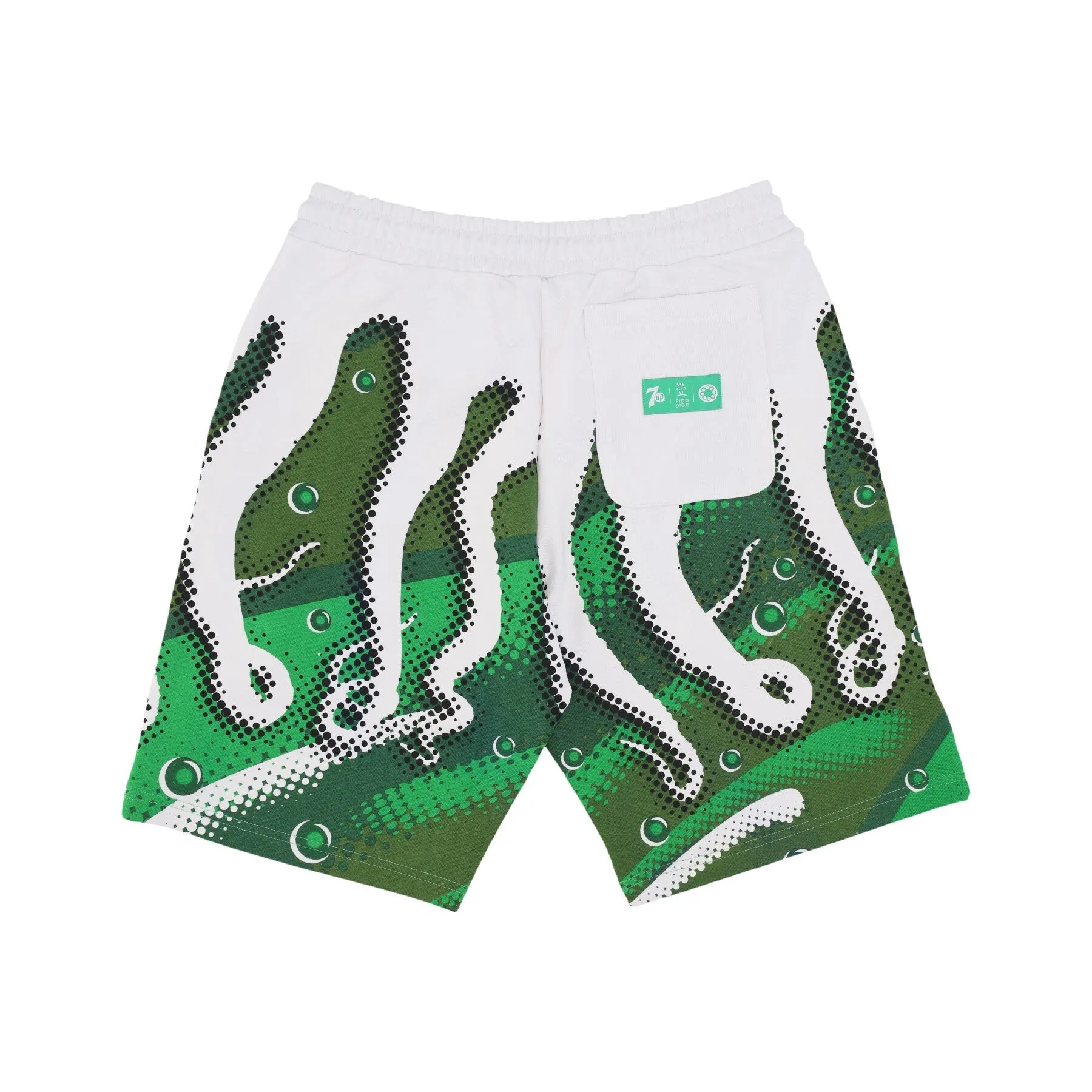 Pantalone Corto Tuta Uomo Swirl Sweatshort X 7up White