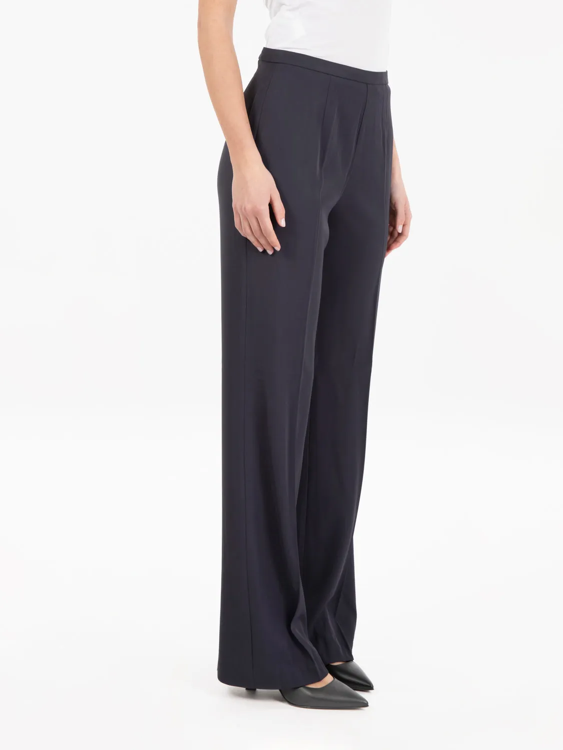 Pantaloni flare Everit blu navy