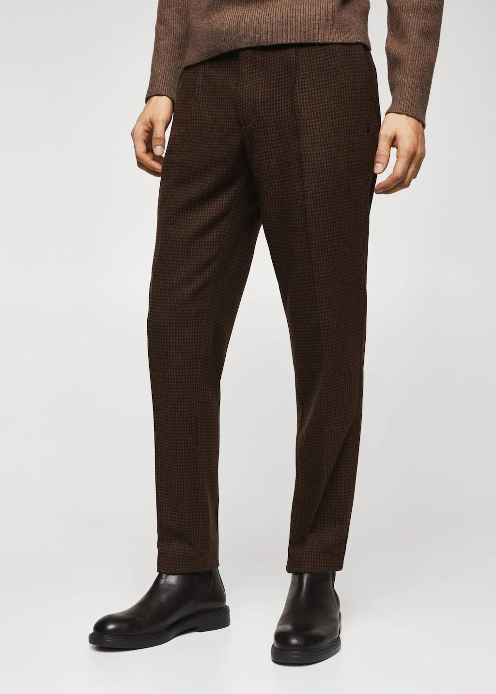 Pantaloni lana quadri