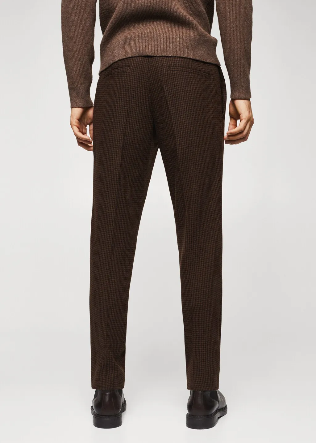 Pantaloni lana quadri
