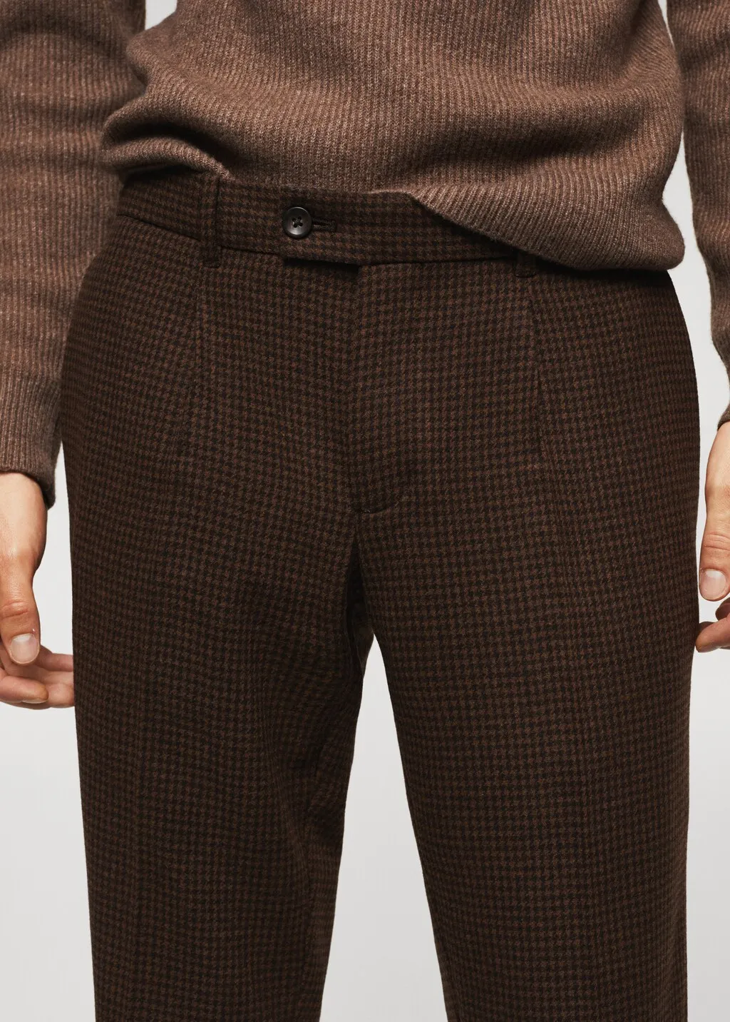 Pantaloni lana quadri