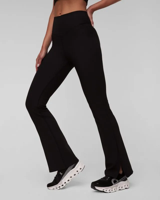Pantaloni neri da donna The Upside Ribbed Florence Flare