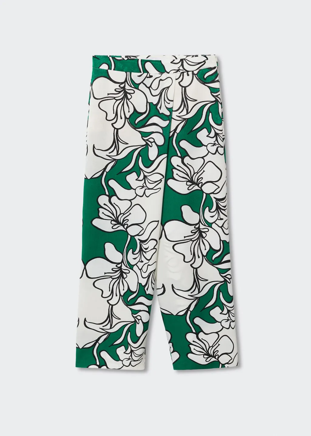 Pantaloni satinati stampa