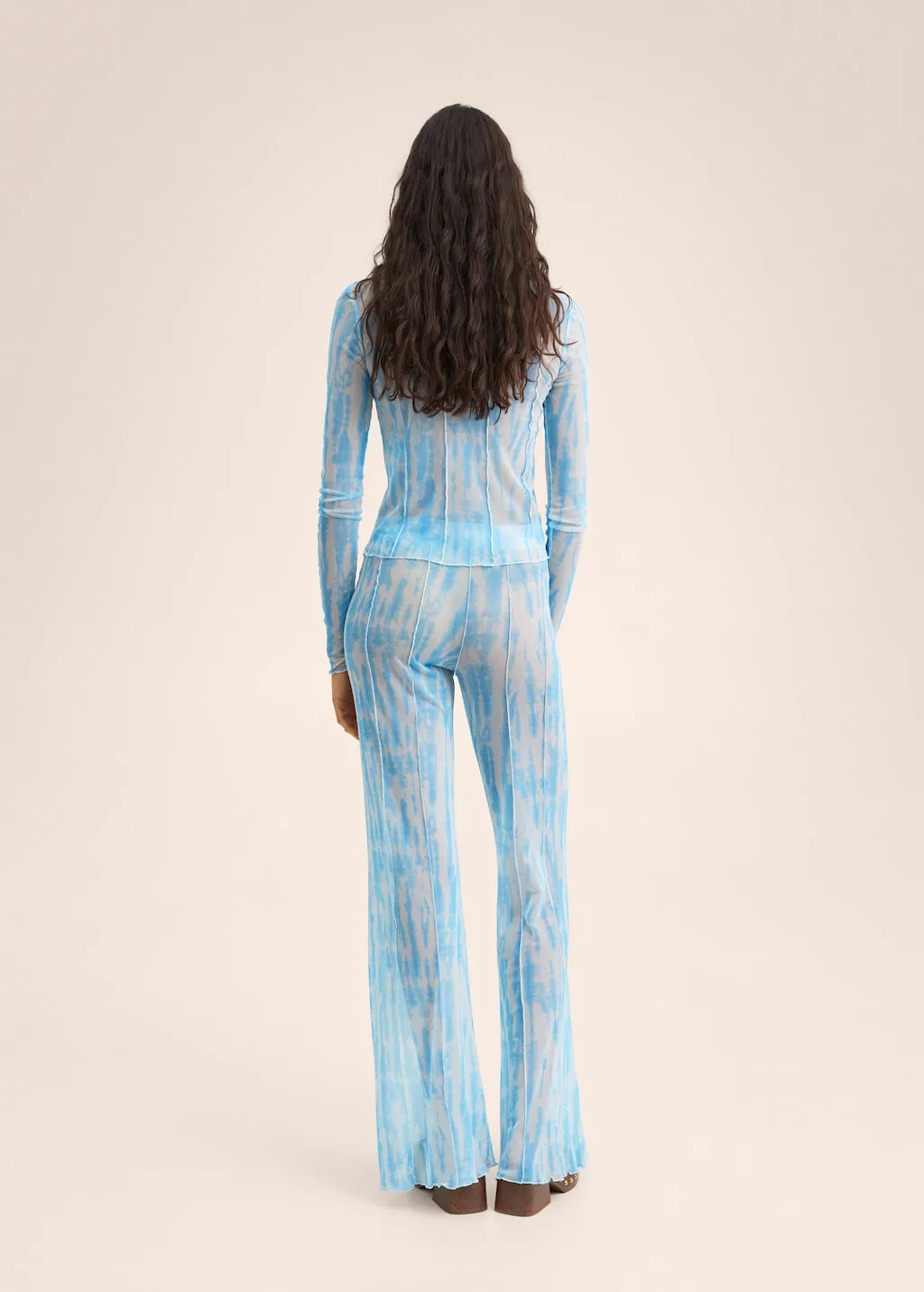 Pantaloni wideleg stampa