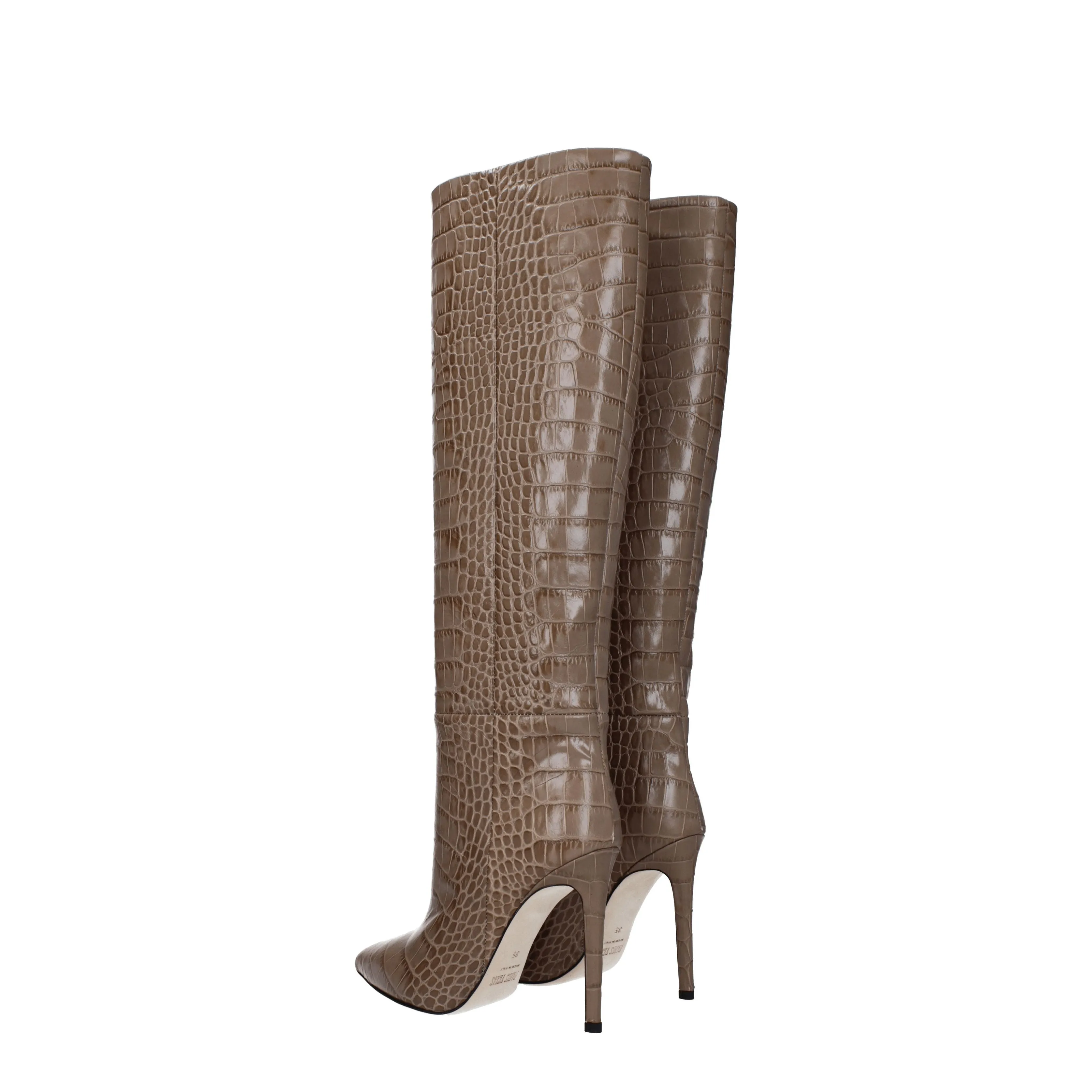 Paris Texas Stivali Donna Pelle Beige/Talpa