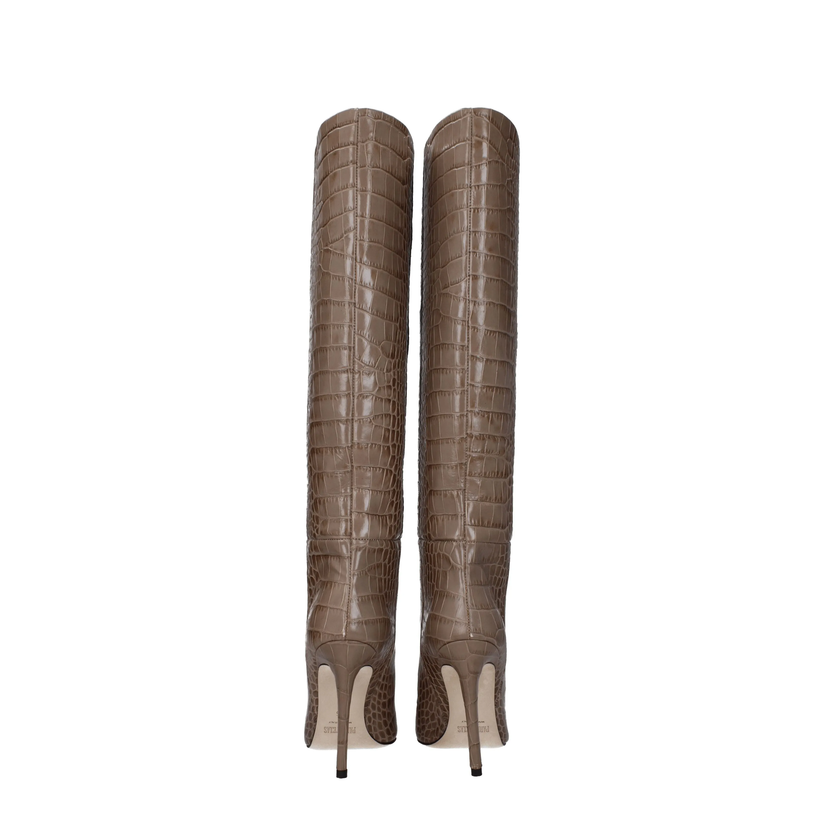 Paris Texas Stivali Donna Pelle Beige/Talpa