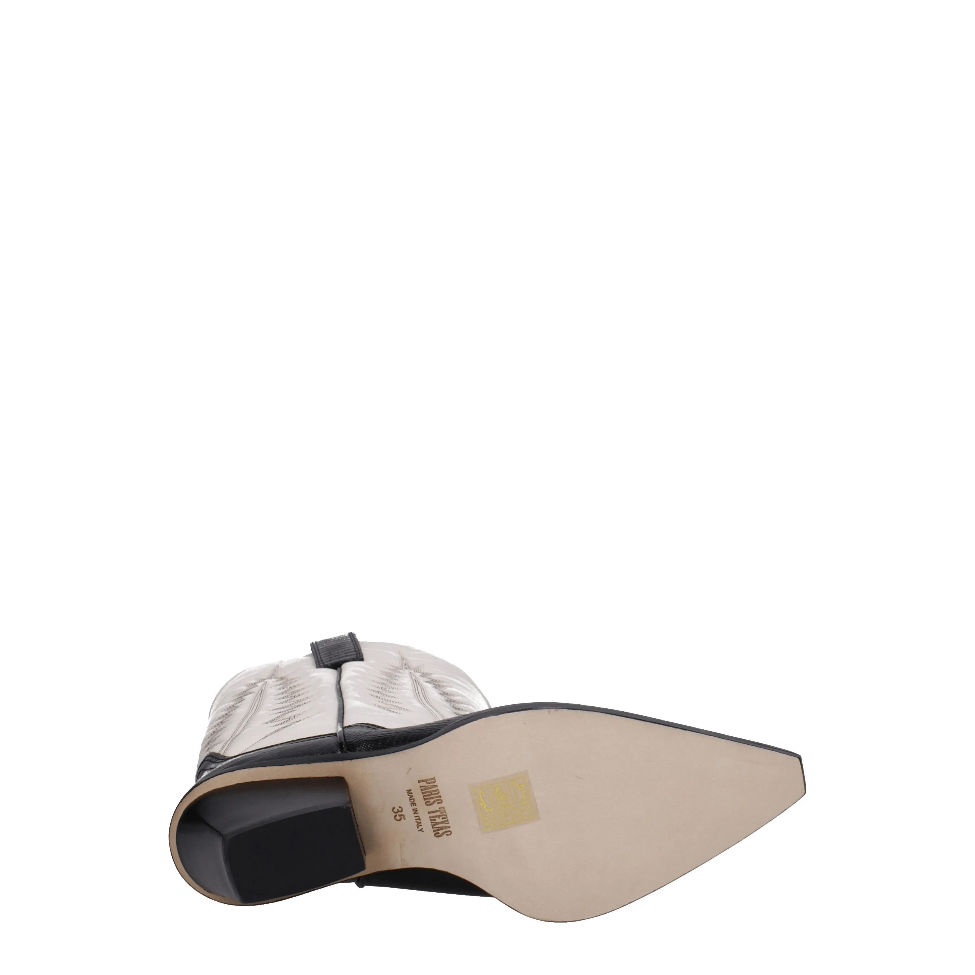 Paris Texas Stivali Rosario Donna Pelle Beige/Nero