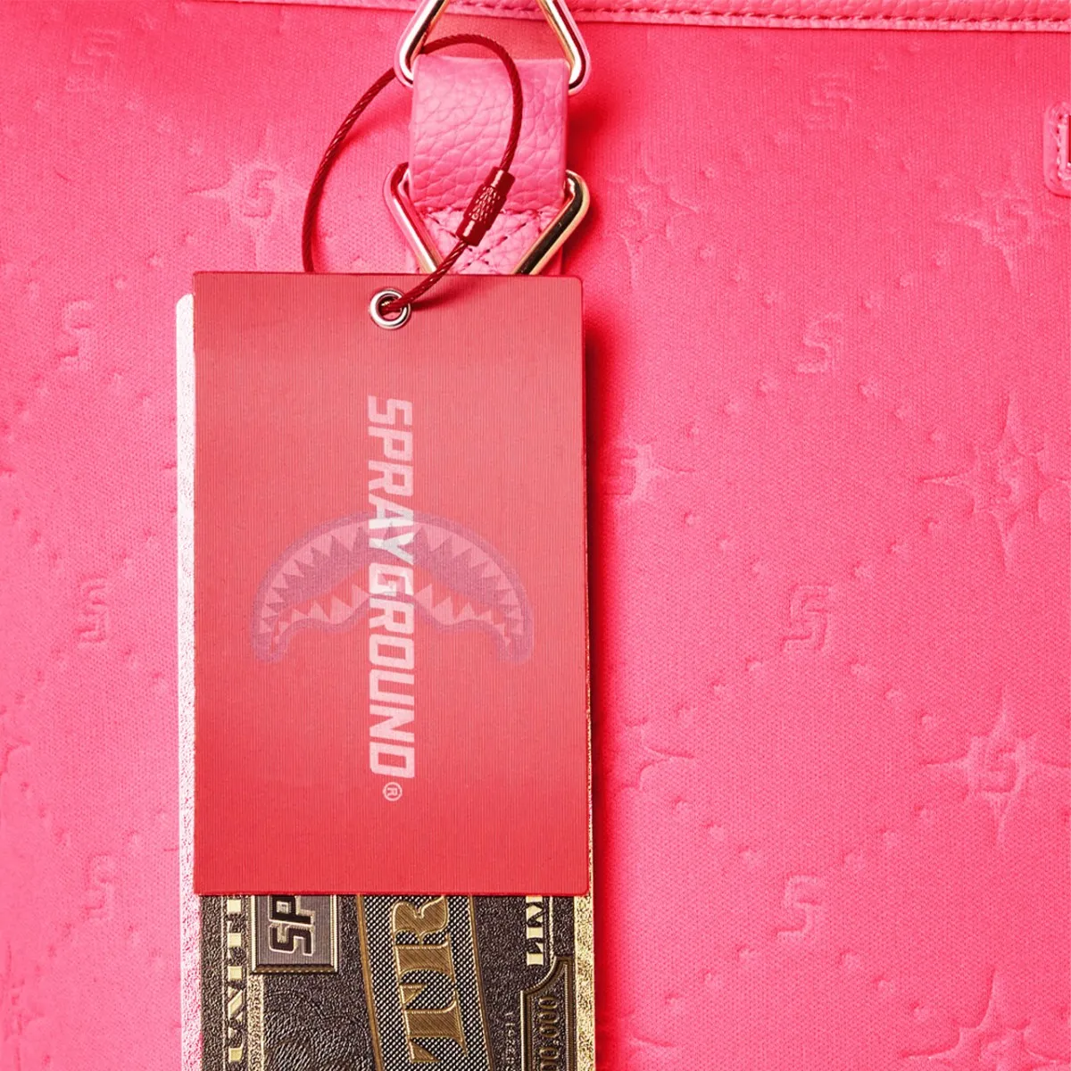 Pink Puffy Bag Tote Bag