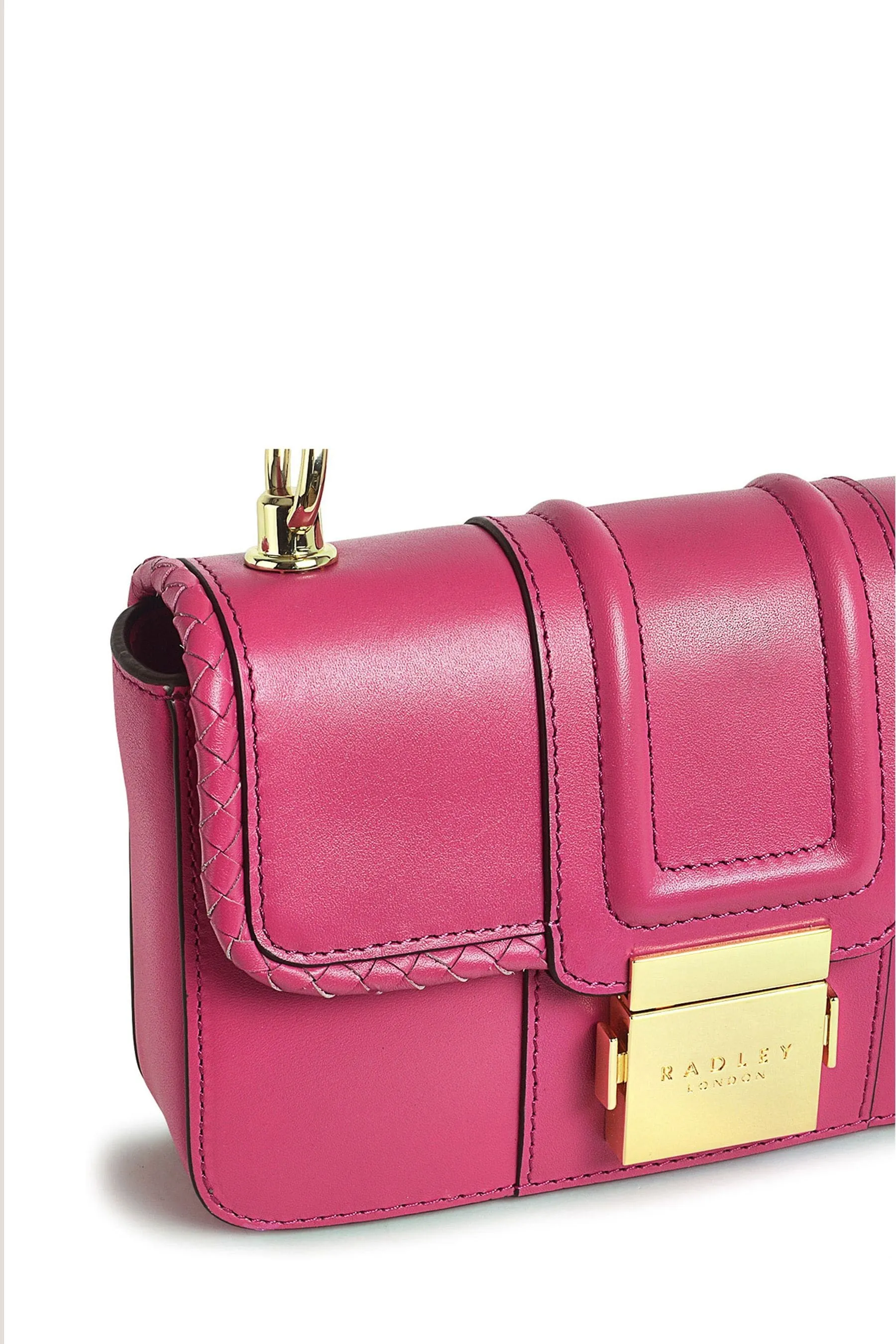 Radley London Rosa - Hanley - Chiusura - Borsa a tracolla piccola intrecciata con patella