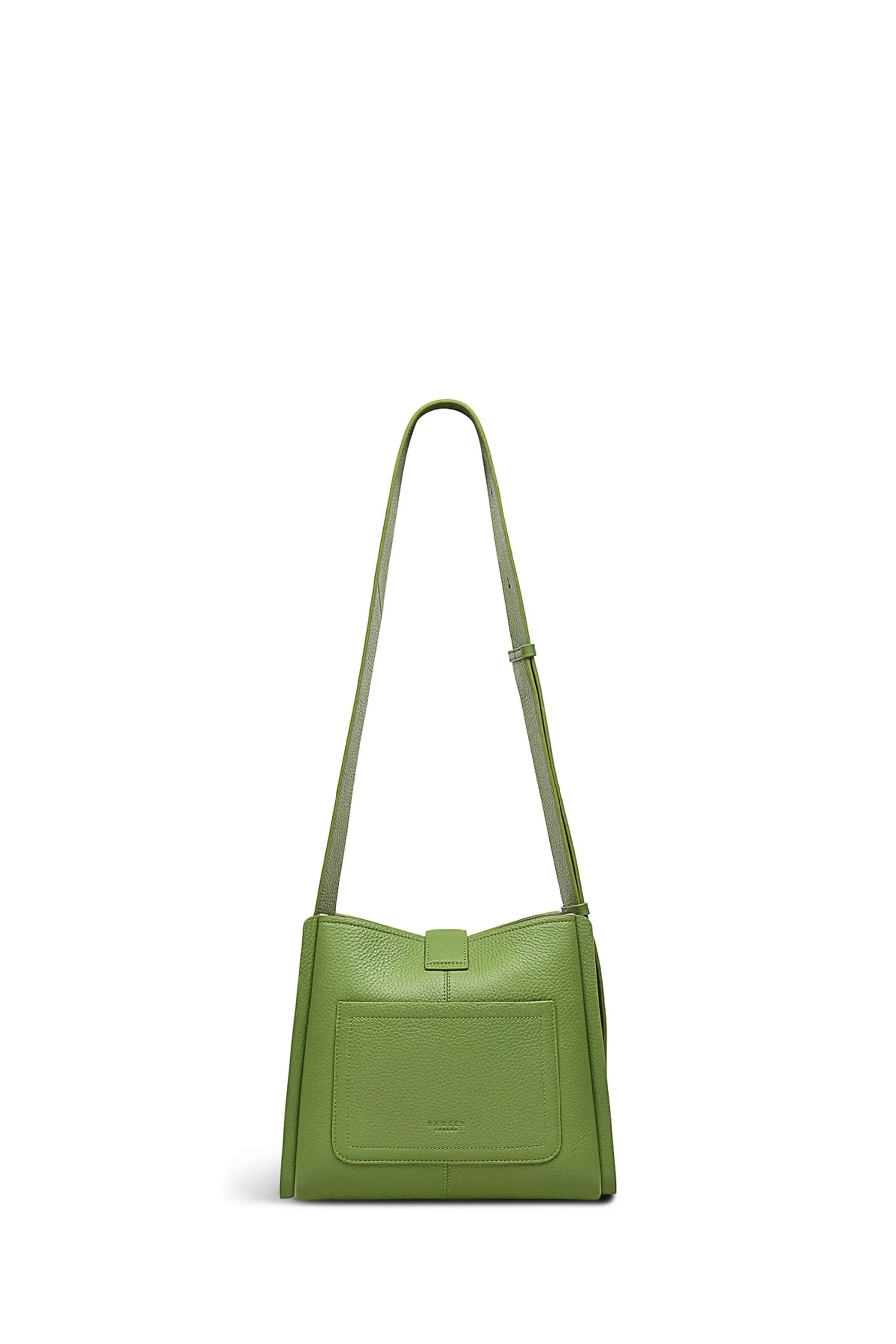 Radley London - Verde media - Sloane Street - Borsa a tracolla con zip in alto