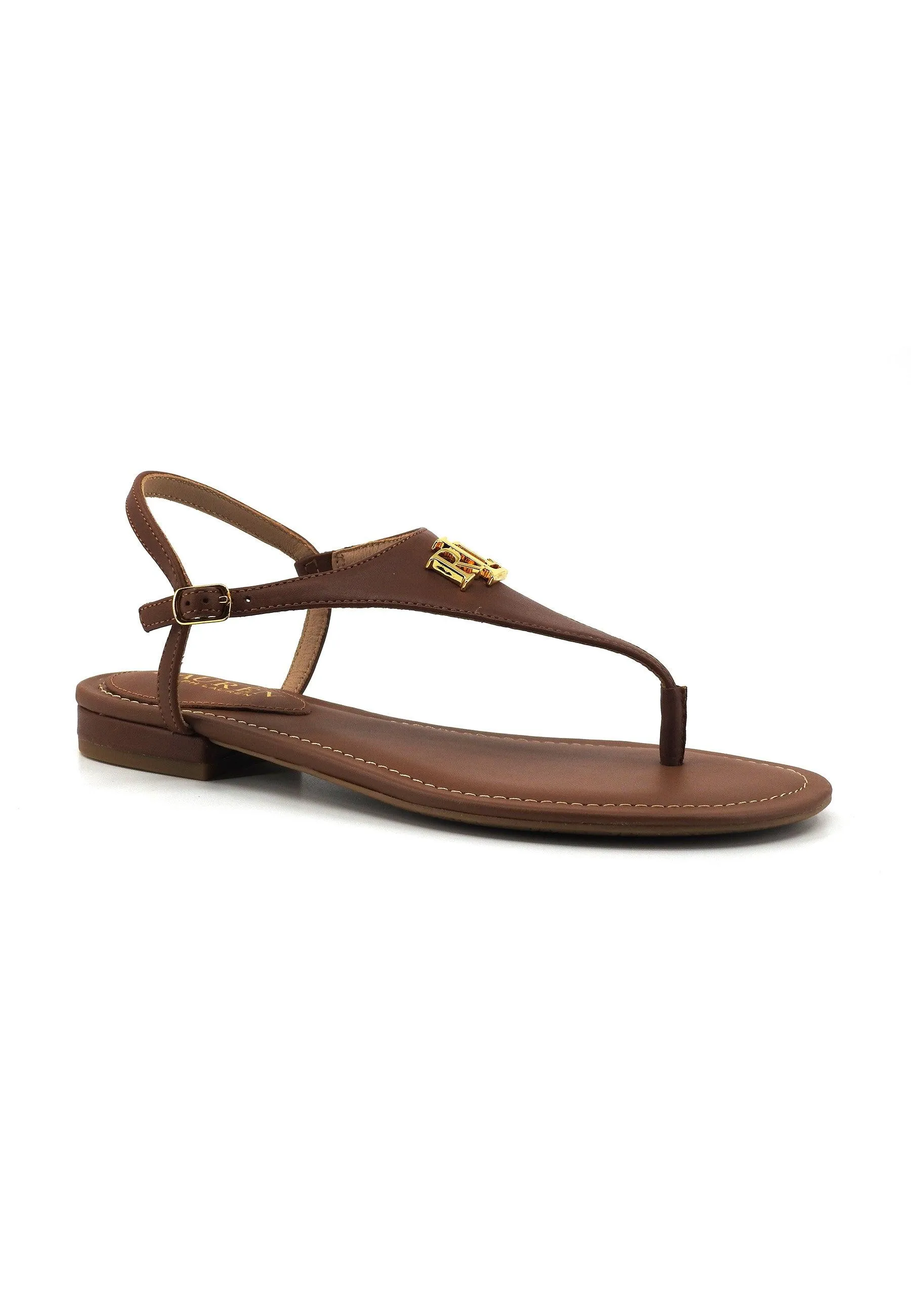 RALPH LAUREN Sandalo Infradito Donna Tan Marrone 802940593002