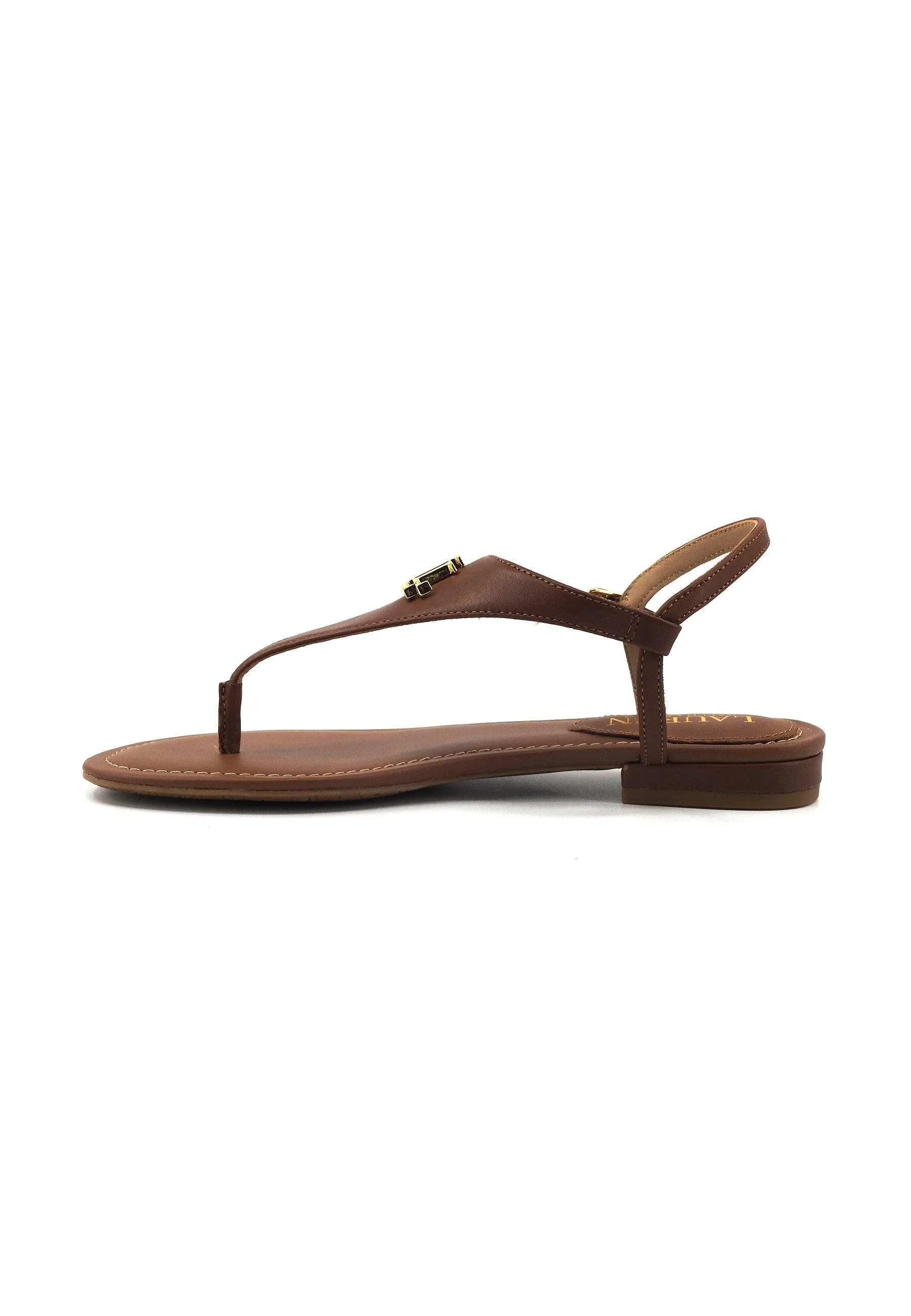 RALPH LAUREN Sandalo Infradito Donna Tan Marrone 802940593002