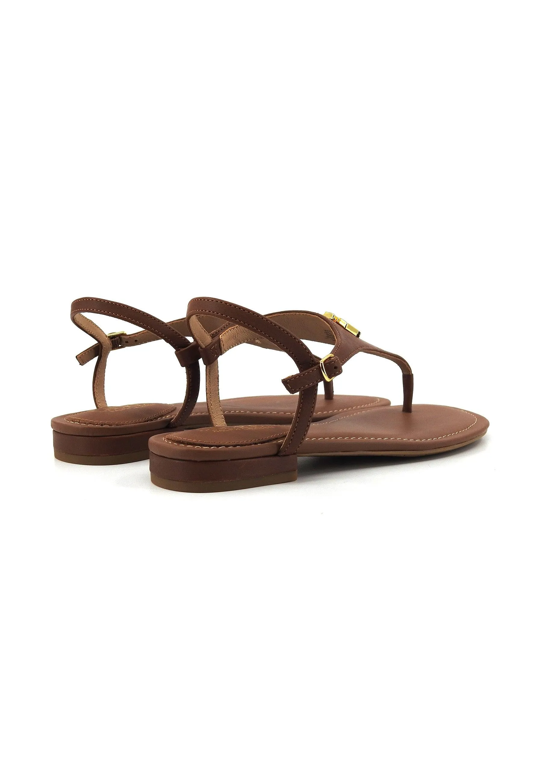 RALPH LAUREN Sandalo Infradito Donna Tan Marrone 802940593002