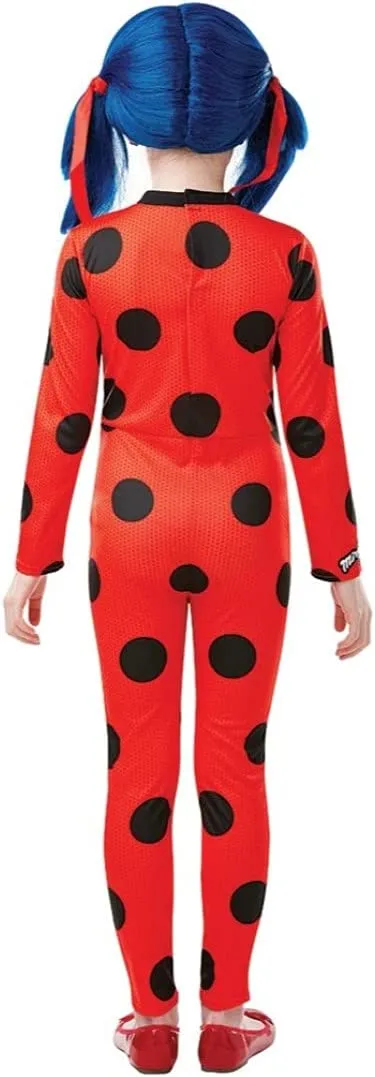 Rubies Costume Miraculous Ladybug Tikki per bambina, tuta Ladybug con maschera, Zag ufficiale, per Carnevale, Compleanni, Natale