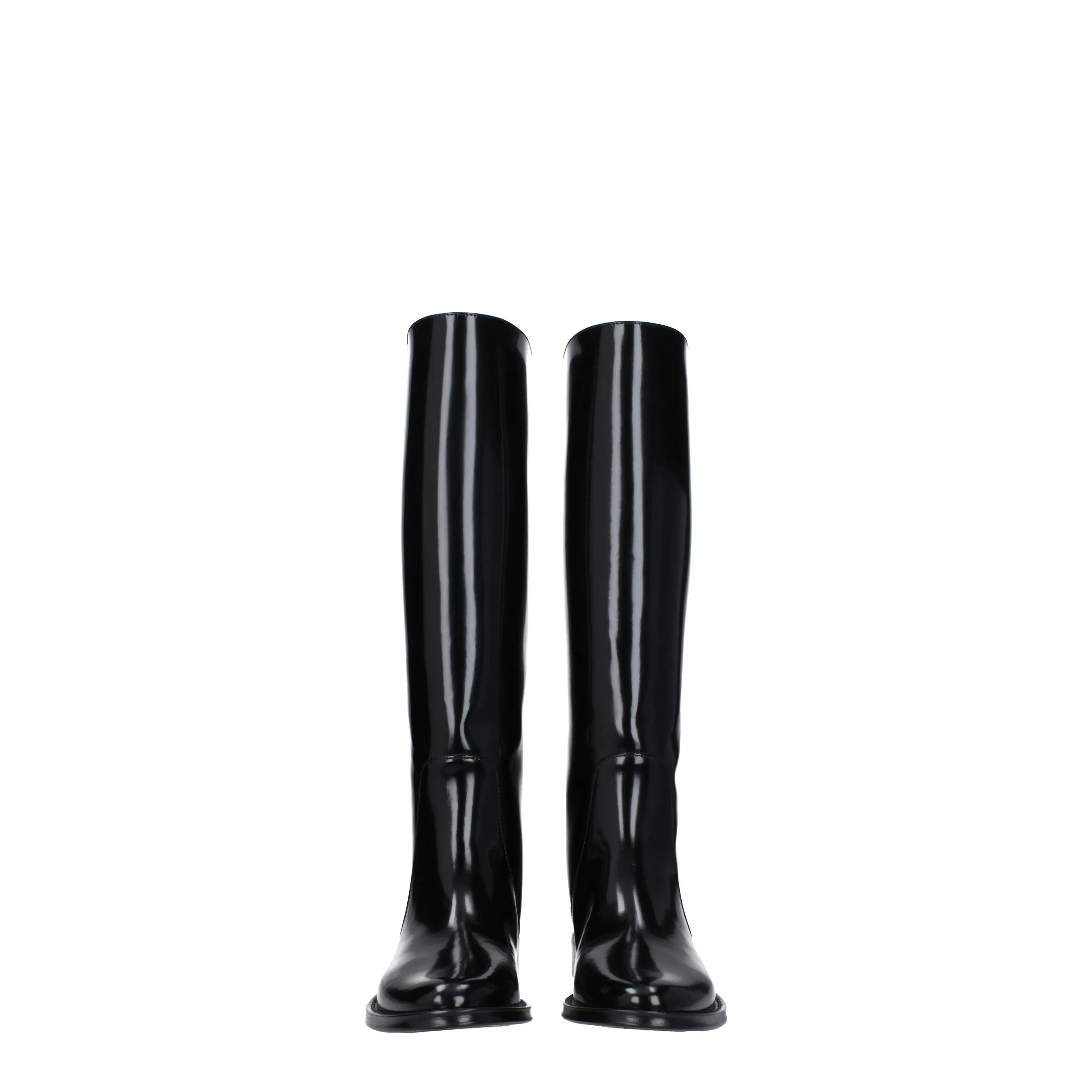 Saint Laurent Stivali Hunt Donna Pelle Nero