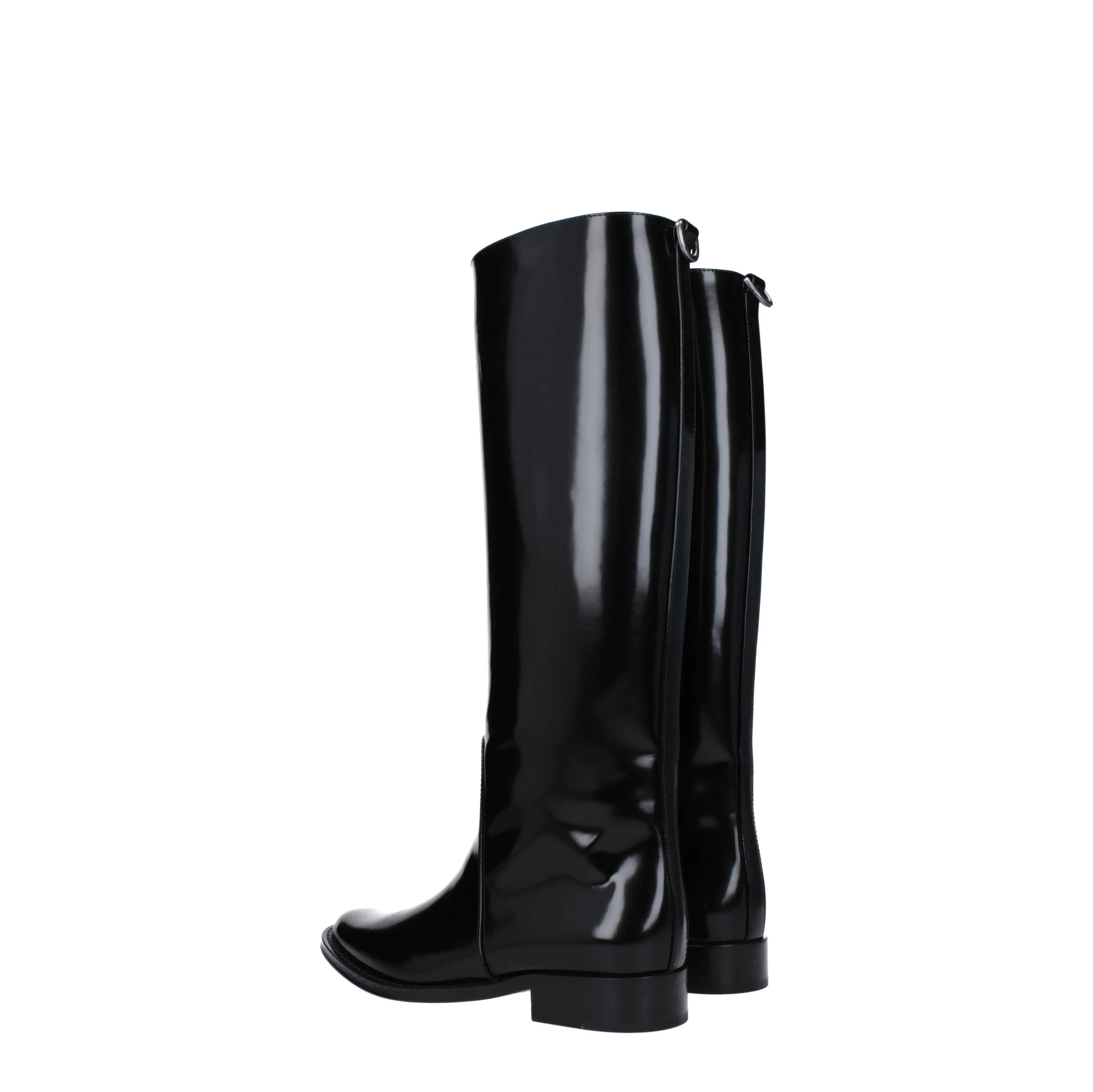 Saint Laurent Stivali Hunt Donna Pelle Nero