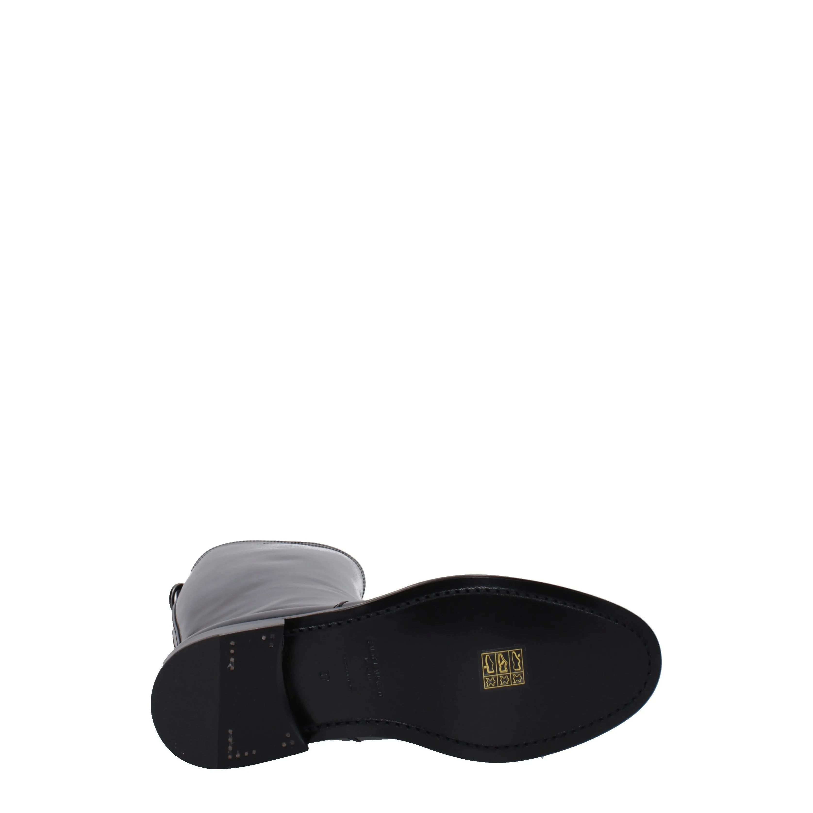 Saint Laurent Stivali Hunt Donna Pelle Nero