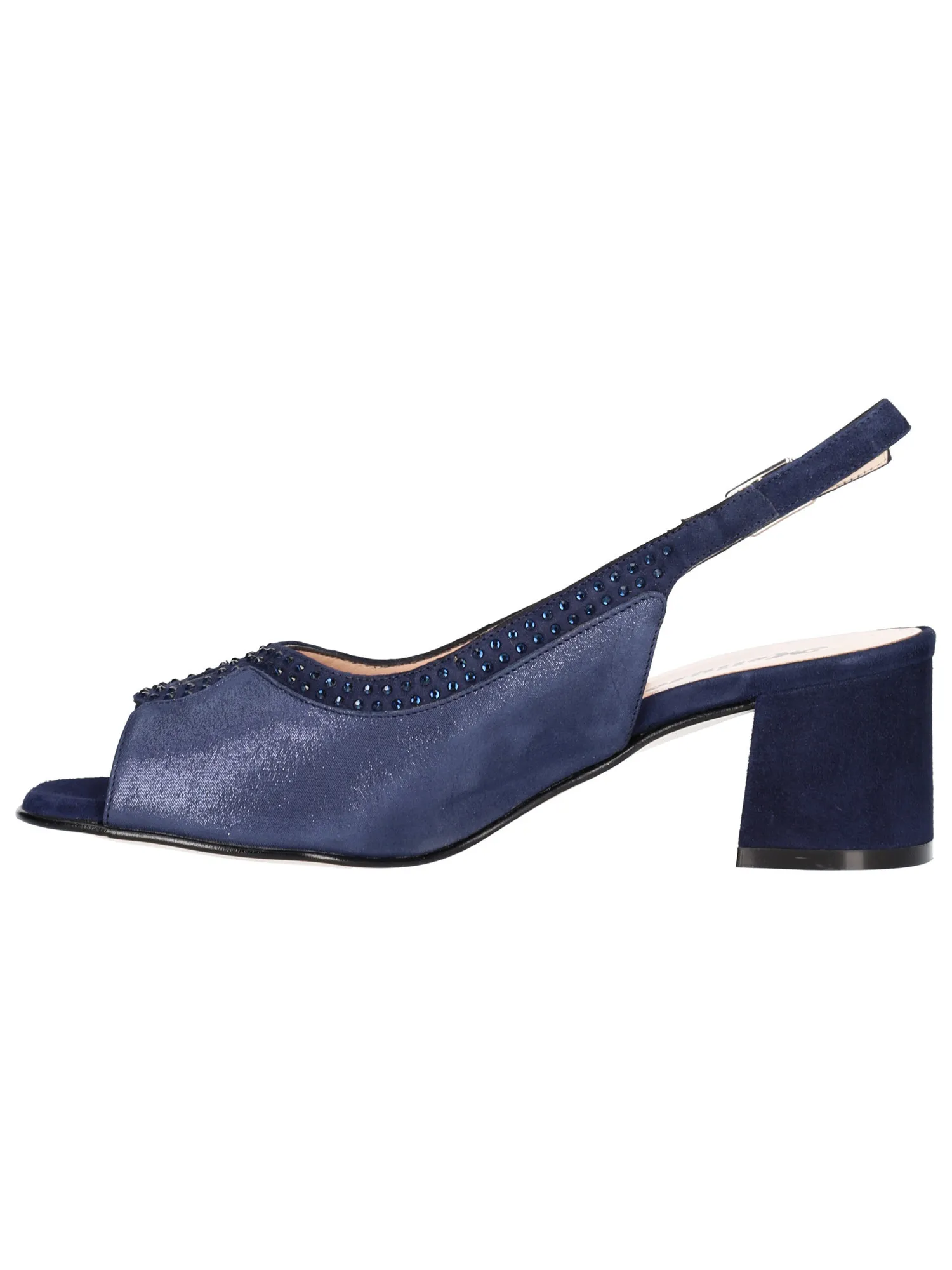 Sandalo tacco largo Melluso da donna blu