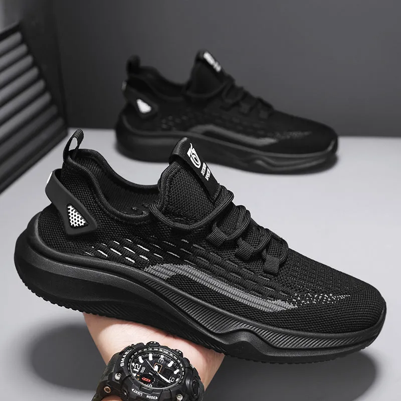 Scarpe da ginnastica casual in mesh traspirante alla moda da uomo