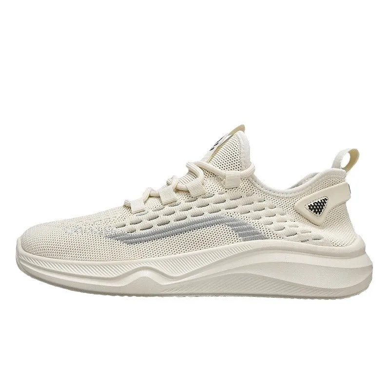 Scarpe da ginnastica casual in mesh traspirante alla moda da uomo