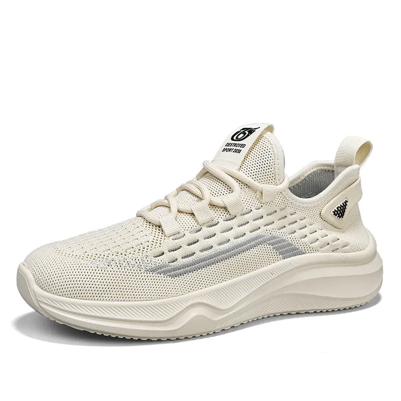 Scarpe da ginnastica casual in mesh traspirante alla moda da uomo