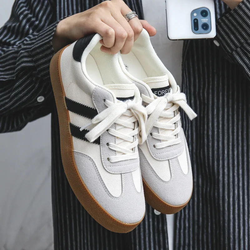 Scarpe da ginnastica da allenamento casual in tela patchwork moda uomo
