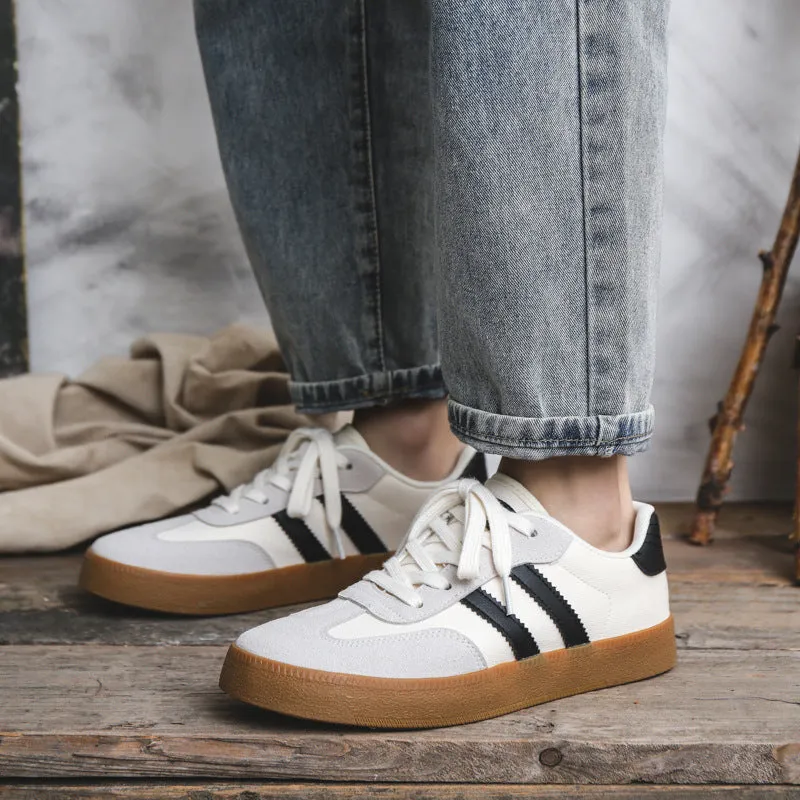 Scarpe da ginnastica da allenamento casual in tela patchwork moda uomo