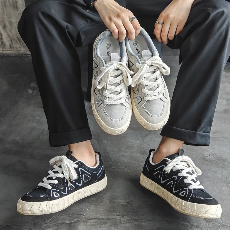 Scarpe da skate casual piatte traspiranti moda uomo