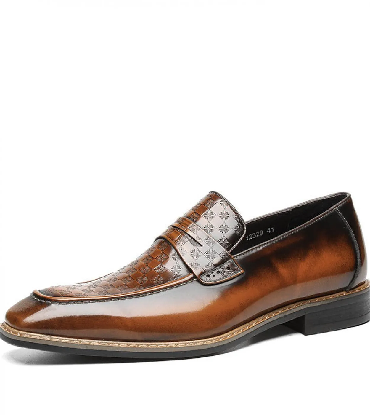 Scarpe in pelle italiana da uomo marrone scuro Scarpe eleganti in pelle marrone da uomo stile italiano