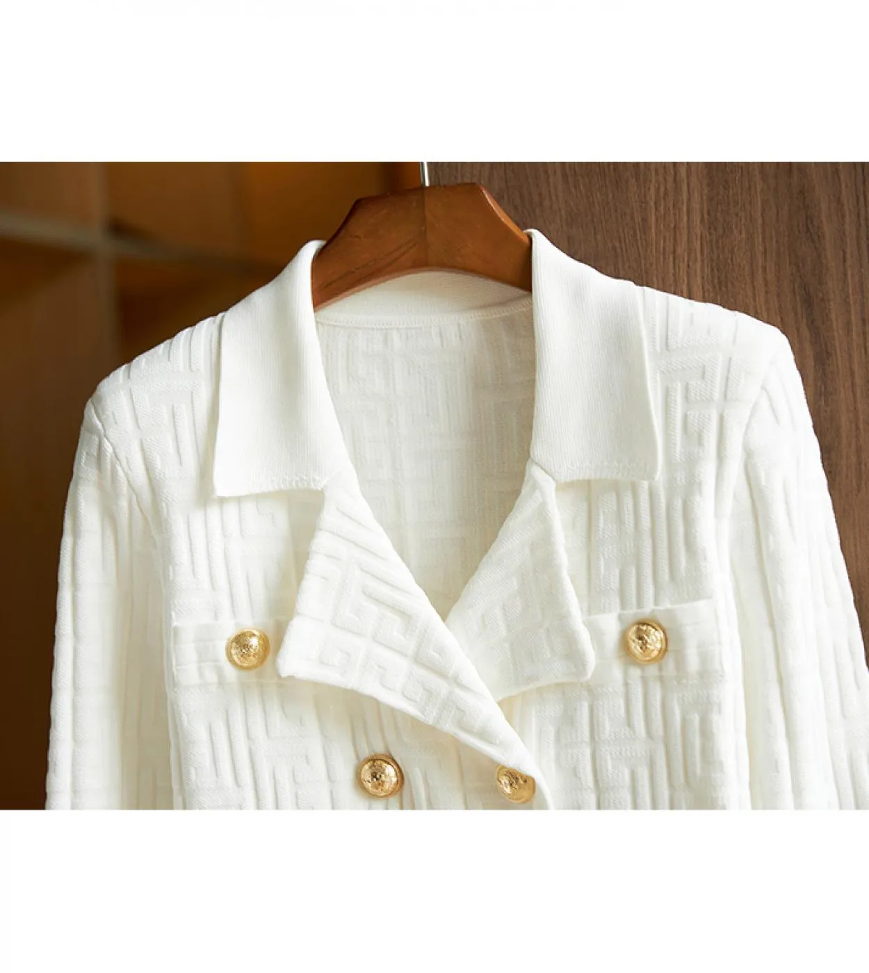 Set di gonne lavorate a maglia bianche e nere Autunno Inverno Nuovo completo di gonna Colletto superiore Cintura Matita Sottile