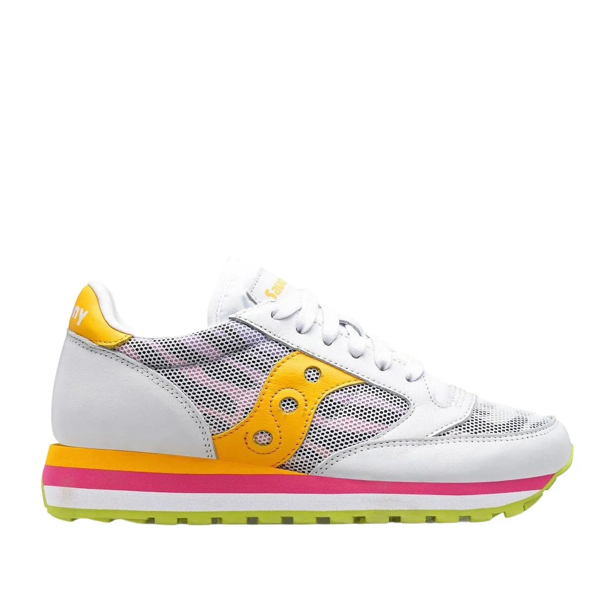 Sneakers Donna Saucony Jazz Triple Zebra Bianco / Giallo