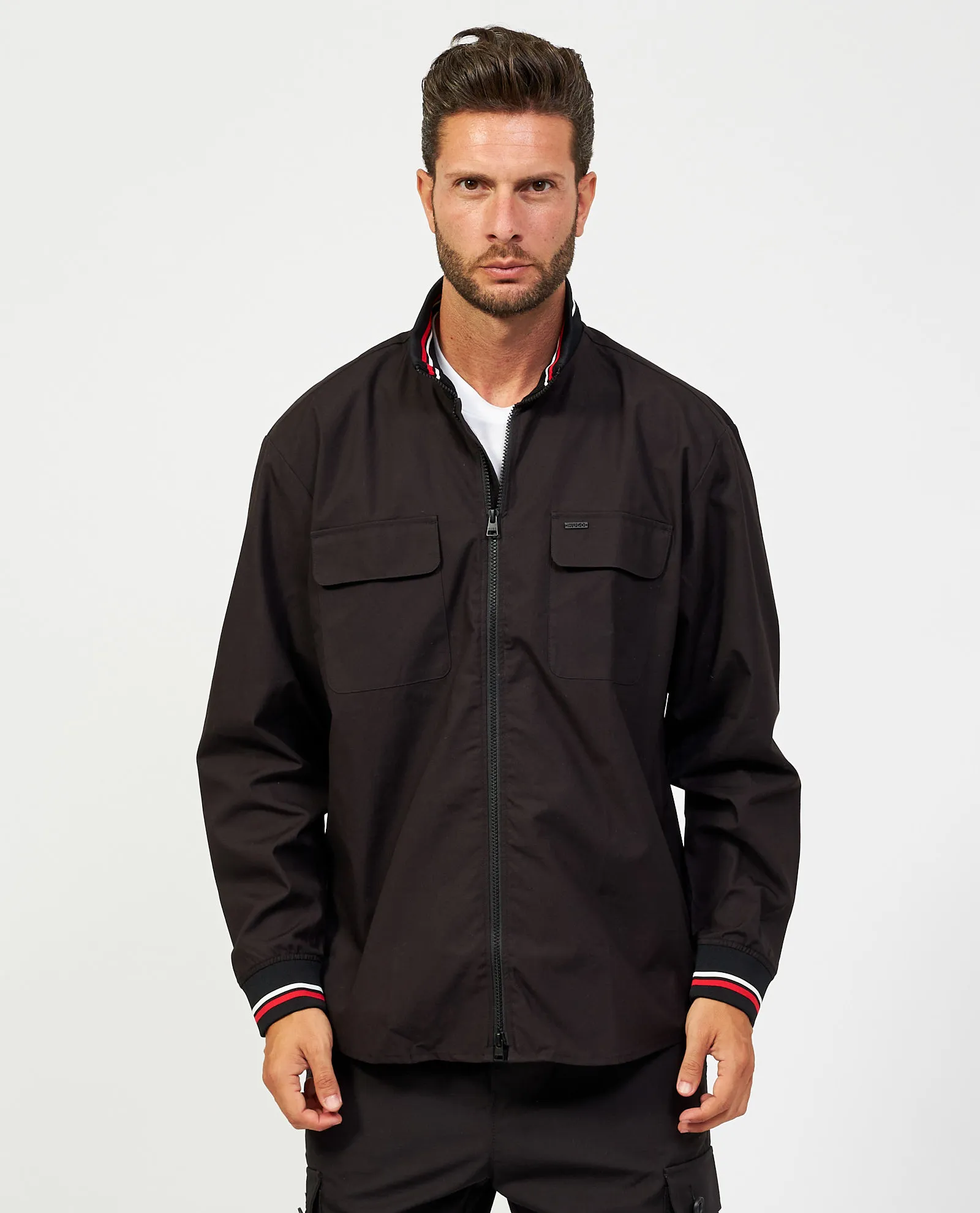 Sovracamicia Hugo uomo oversize in popeline di cotone