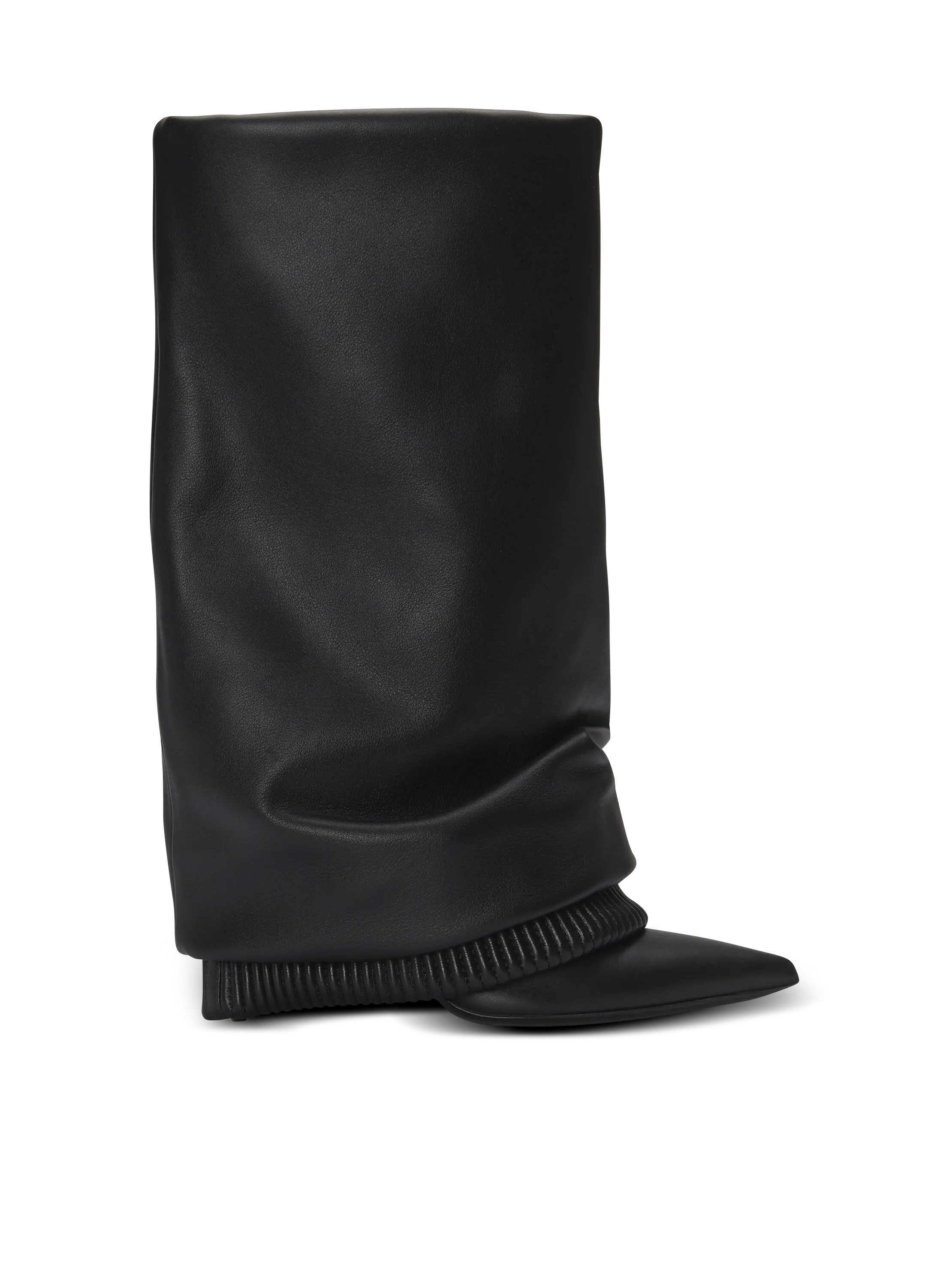 Stivali effetto pantalone in pelle di vitello