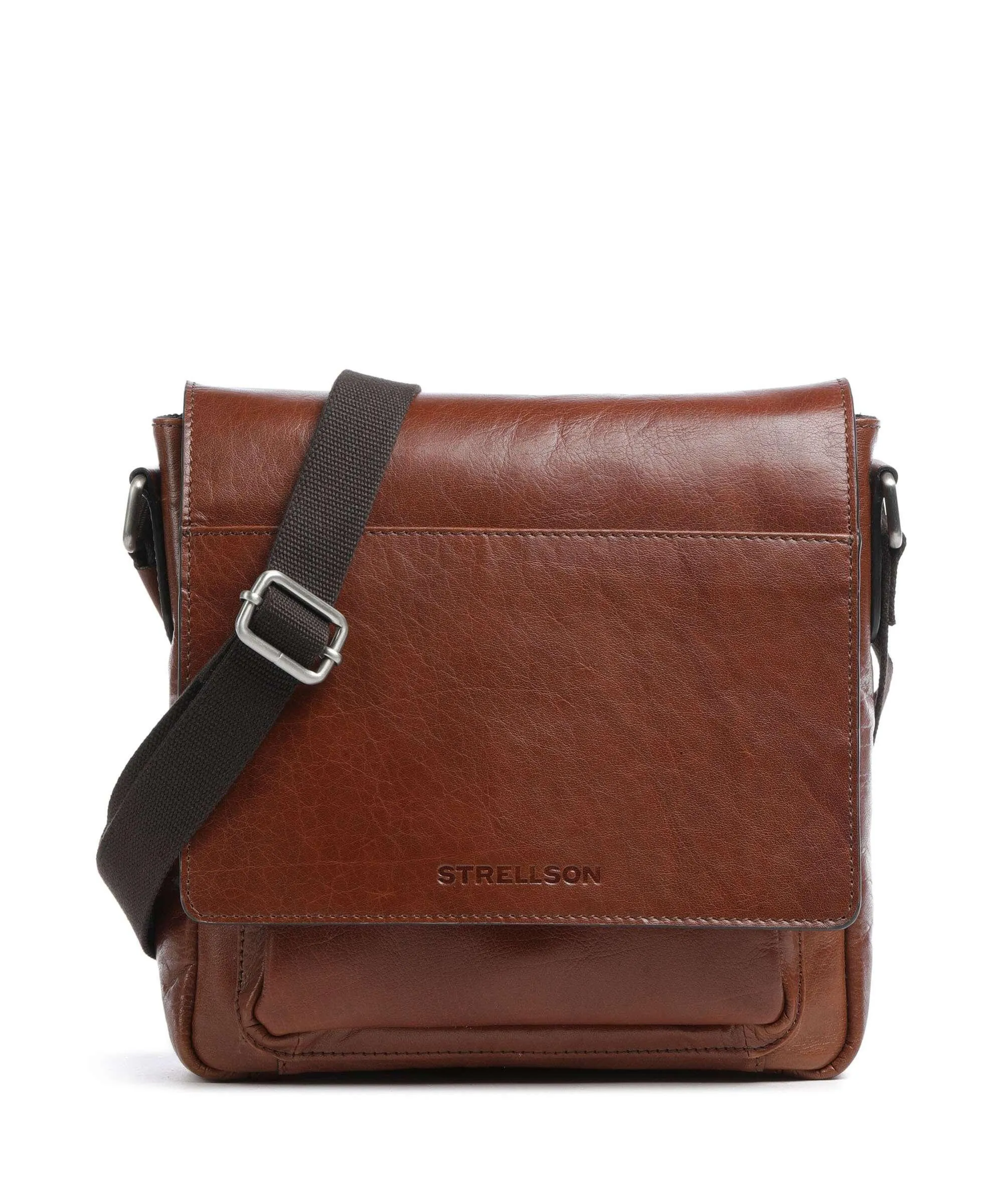  Strellson Swiss Cottage Clint Borsa a tracolla pelle granulata cognac  