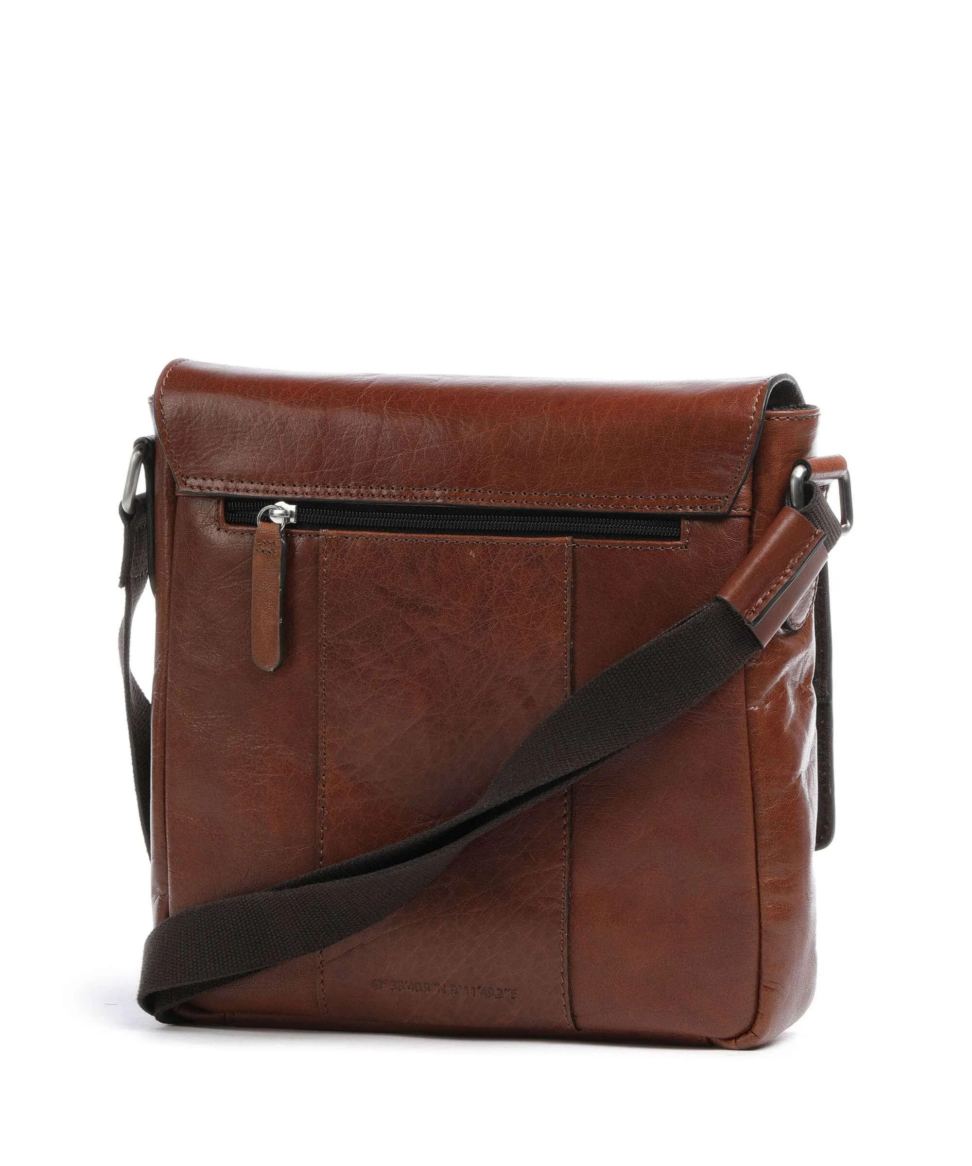  Strellson Swiss Cottage Clint Borsa a tracolla pelle granulata cognac  